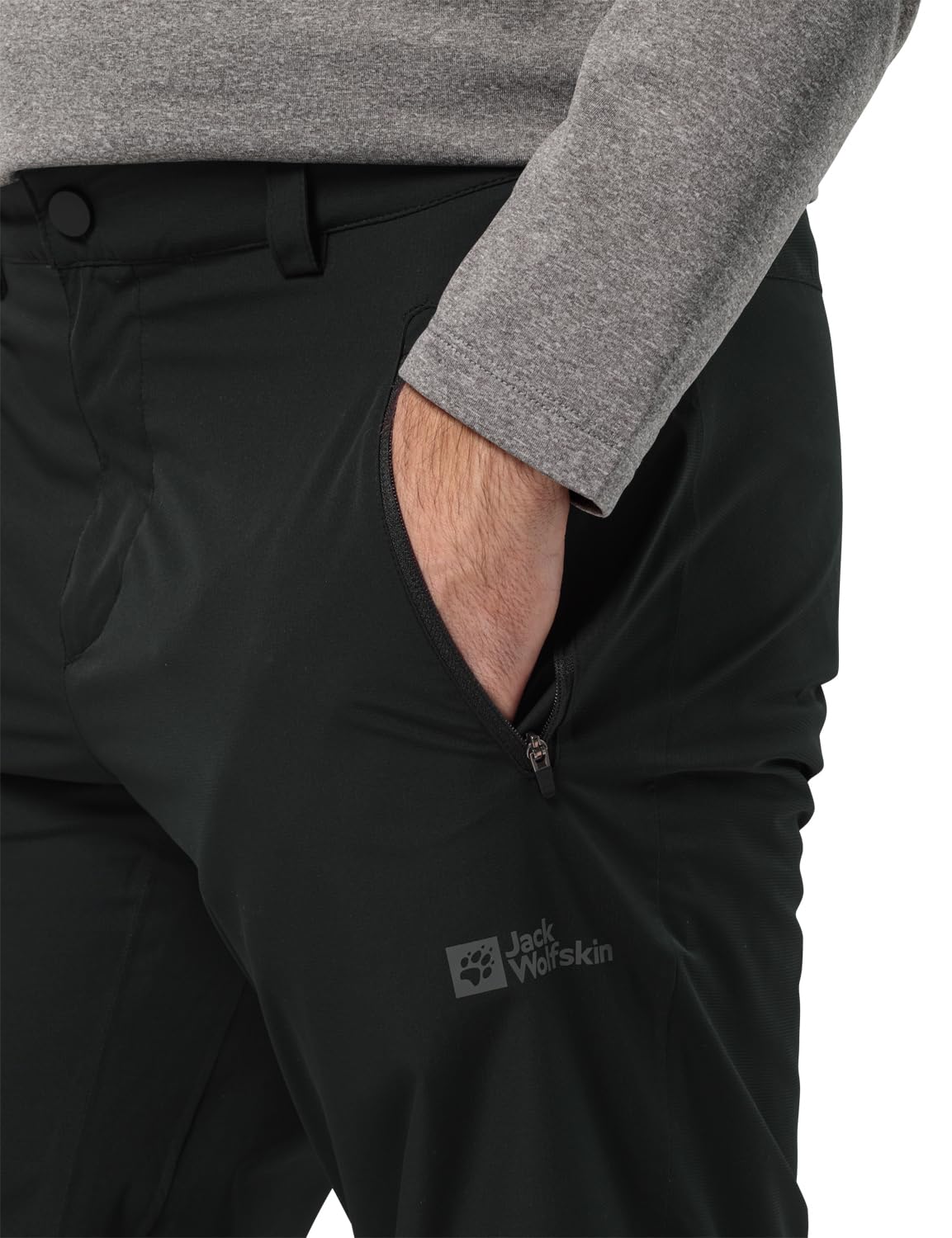 Jack Wolfskin Men's Parana Pants - Outdoor Hiking Trousers, Black, Size 54 - Lightweight Quick-Dry Trekking Pants for Camping & Travel Adventures