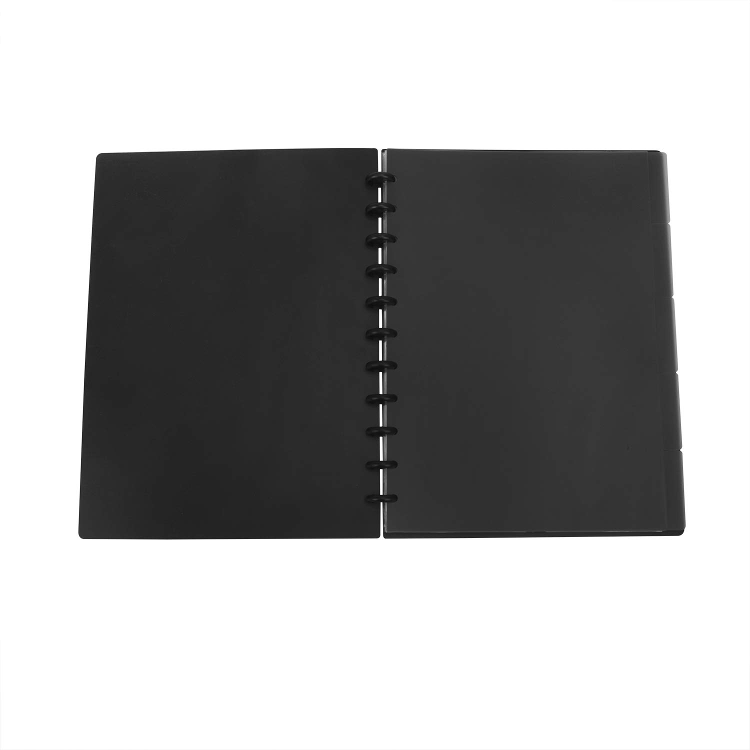 Spiral-Bound Presentation Book with 20 Clear Pockets | Letter Size Document Organizer | Polycover Plastic Multi-Pocket Folder for Business, School & Office | Perfect for Reports, Art Portfolios & Project Storage