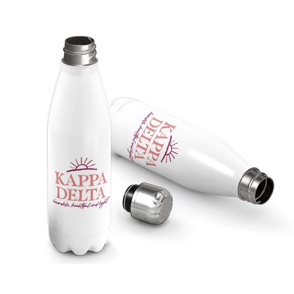 Kappa Delta Sun Water Bottle - 32oz Insulated Stainless Steel Water Bottle with Straw Lid, Leakproof & BPA-Free - Perfect for School, Gym, Hiking & Outdoor Activities