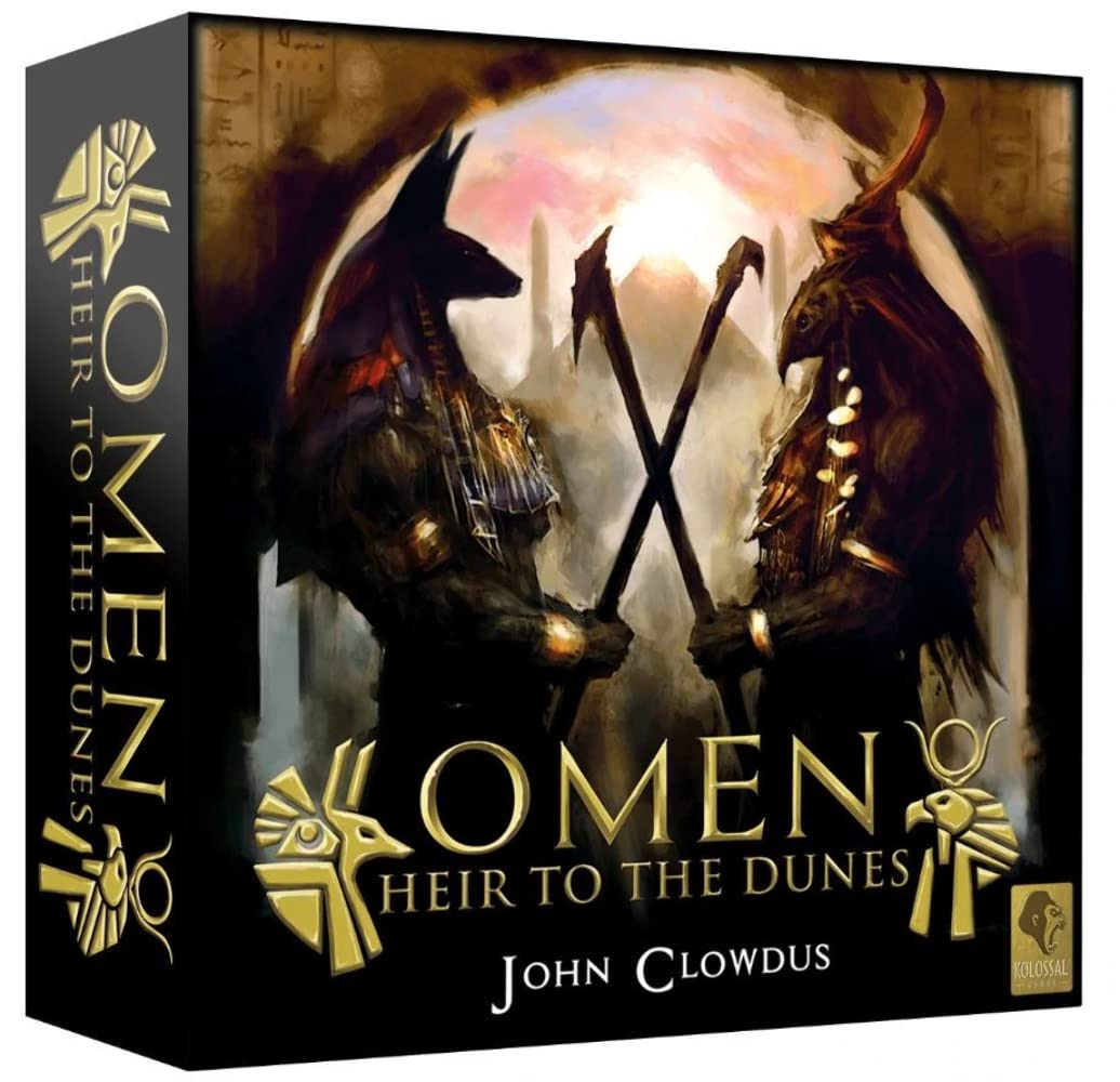 Kolassal Games Omen - Heir to The Dunes Multiplayer Board Game | Strategy Adventure Game for Adults & Teens | Perfect for Game Nights & Family Gatherings