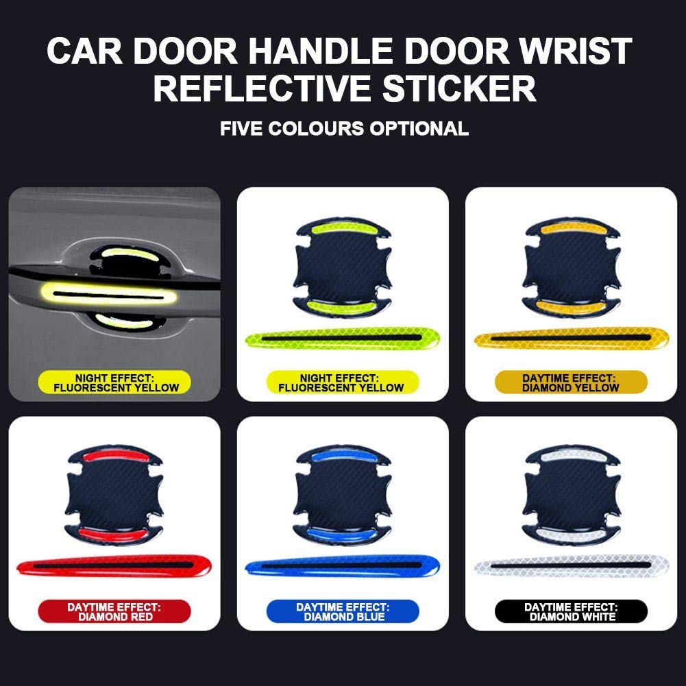 3D Carbon Fiber Car Door Handle Protector Stickers - Scratch Resistant Paint Protection Film (8 Pack) - Perfect for SUVs, Sedans, and Trucks to Prevent Door Handle Scratches