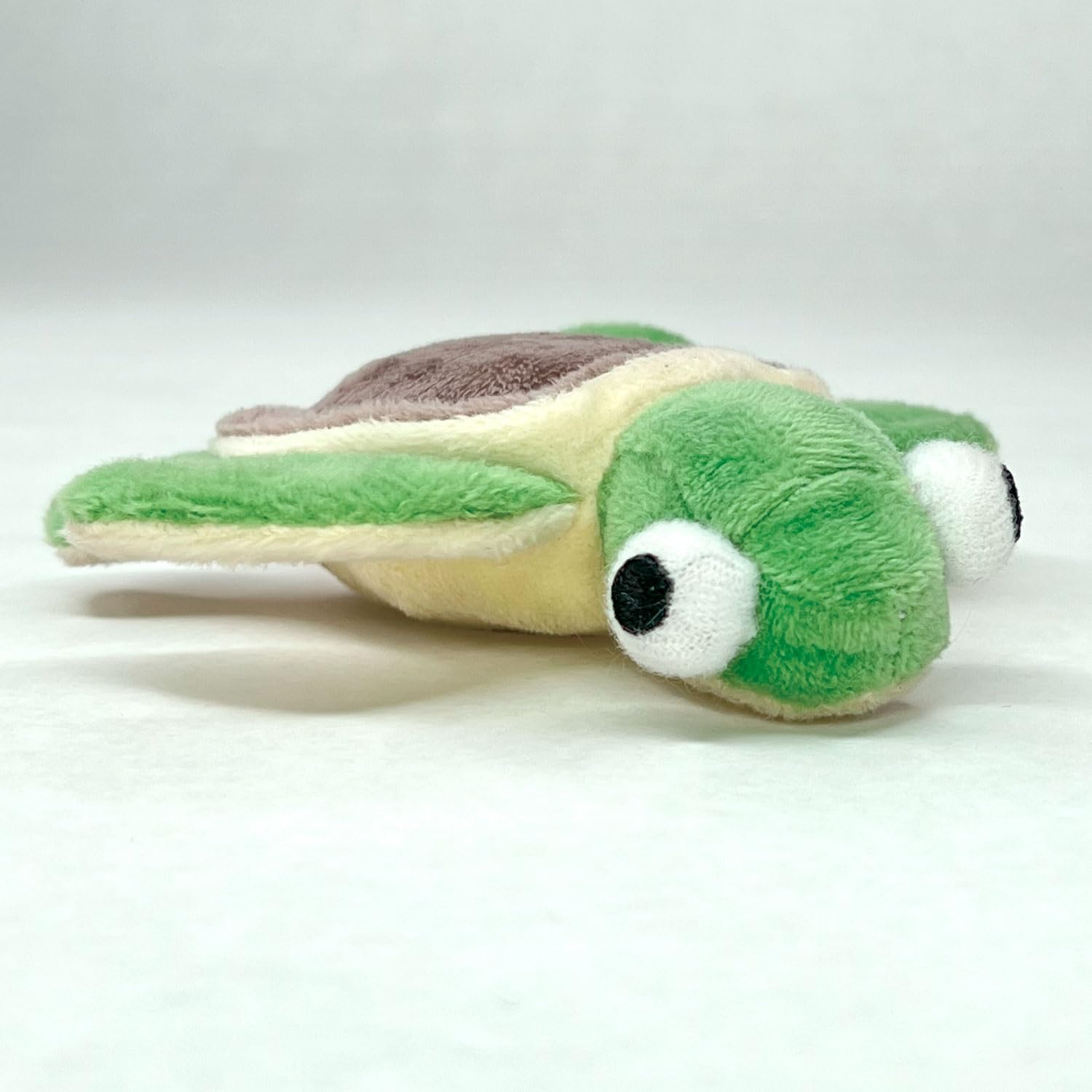 TinyToy Plush Green Turtle - Soft Small Dog Chew Toy for Puppies, Teething & Toy Breed Dogs - Perfect for Indoor Play, Cuddling & Training Rewards