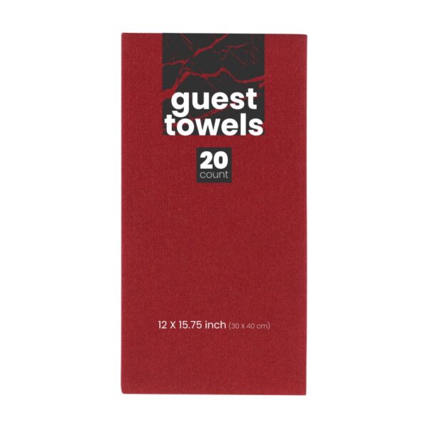 Premium Disposable Paper Napkins 20-Pack - Soft & Absorbent Red Dinner Napkins for Parties, BBQs, Picnics & Everyday Dining