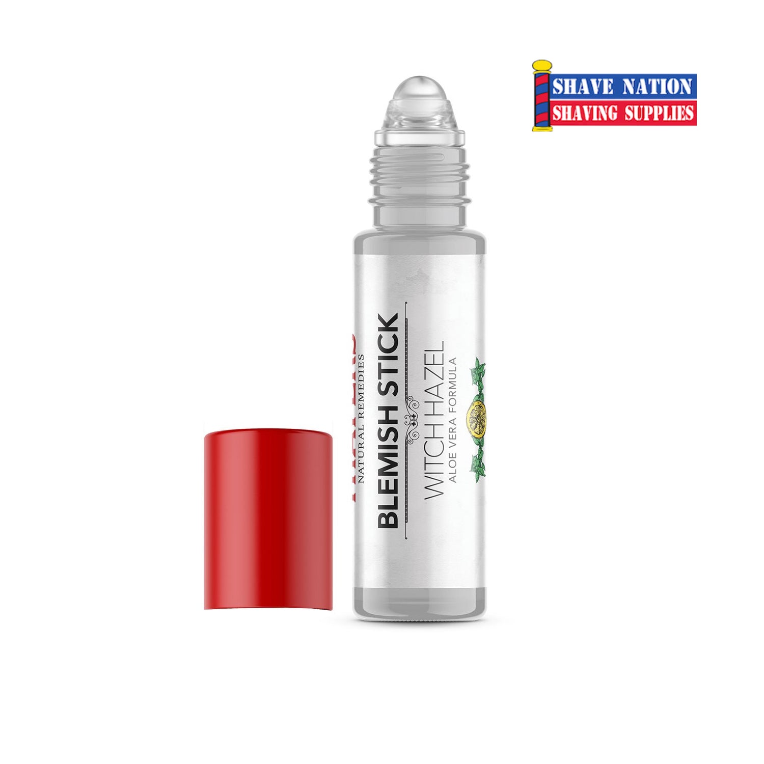 Thayers Lemon Blemish Stick - Natural Acne Treatment for Face & Body, Vegan & Alcohol-Free, Perfect for On-The-Go Skin Care (Travel, Gym, Office)