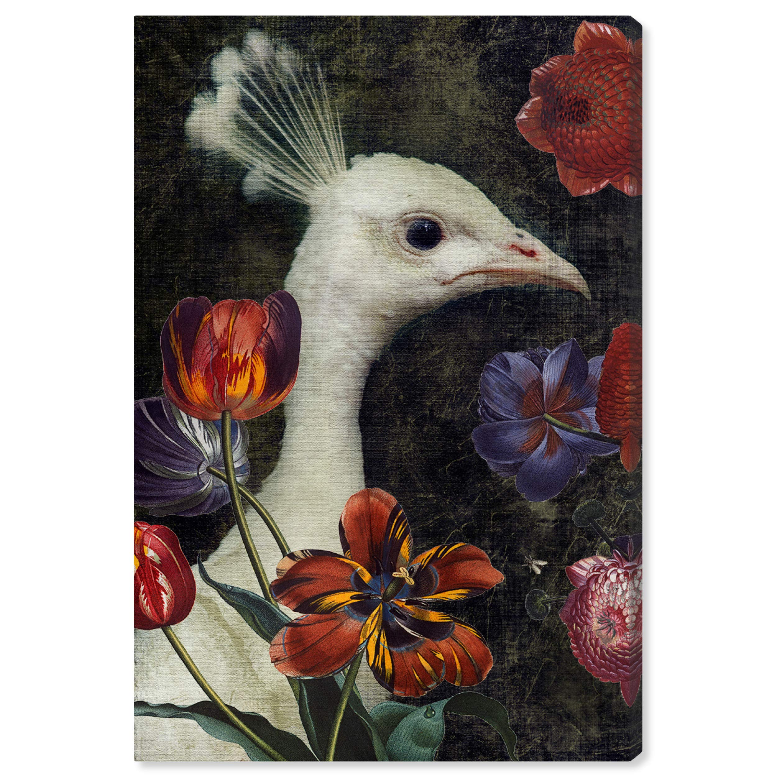 Queen Pea Animal Wall Art Canvas Print by Oliver Gal – 20x30 Inches Green & White Home Decor – Perfect for Living Room, Bedroom & Nursery