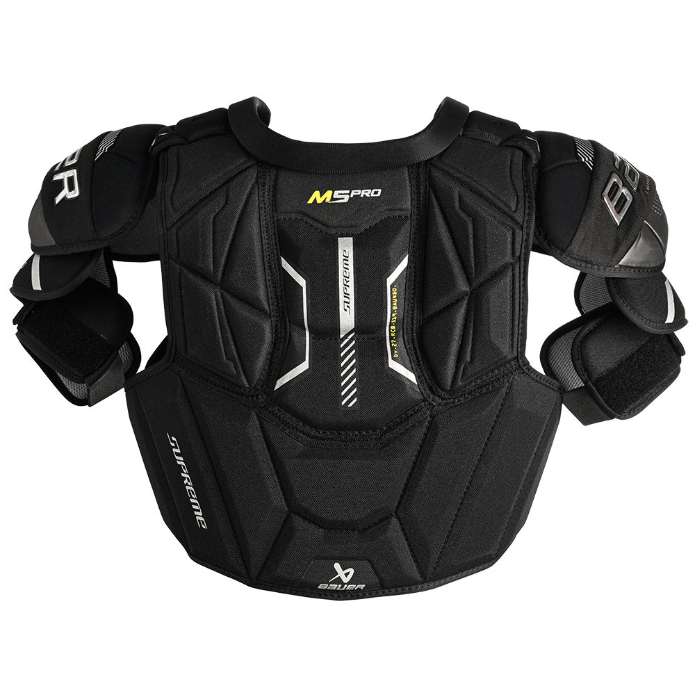 Bauer Supreme M5 Pro Intermediate Ice Hockey Shoulder Pads - Protective Gear for Youth & Adult Hockey Players - Perfect for Games, Practices & Training Sessions