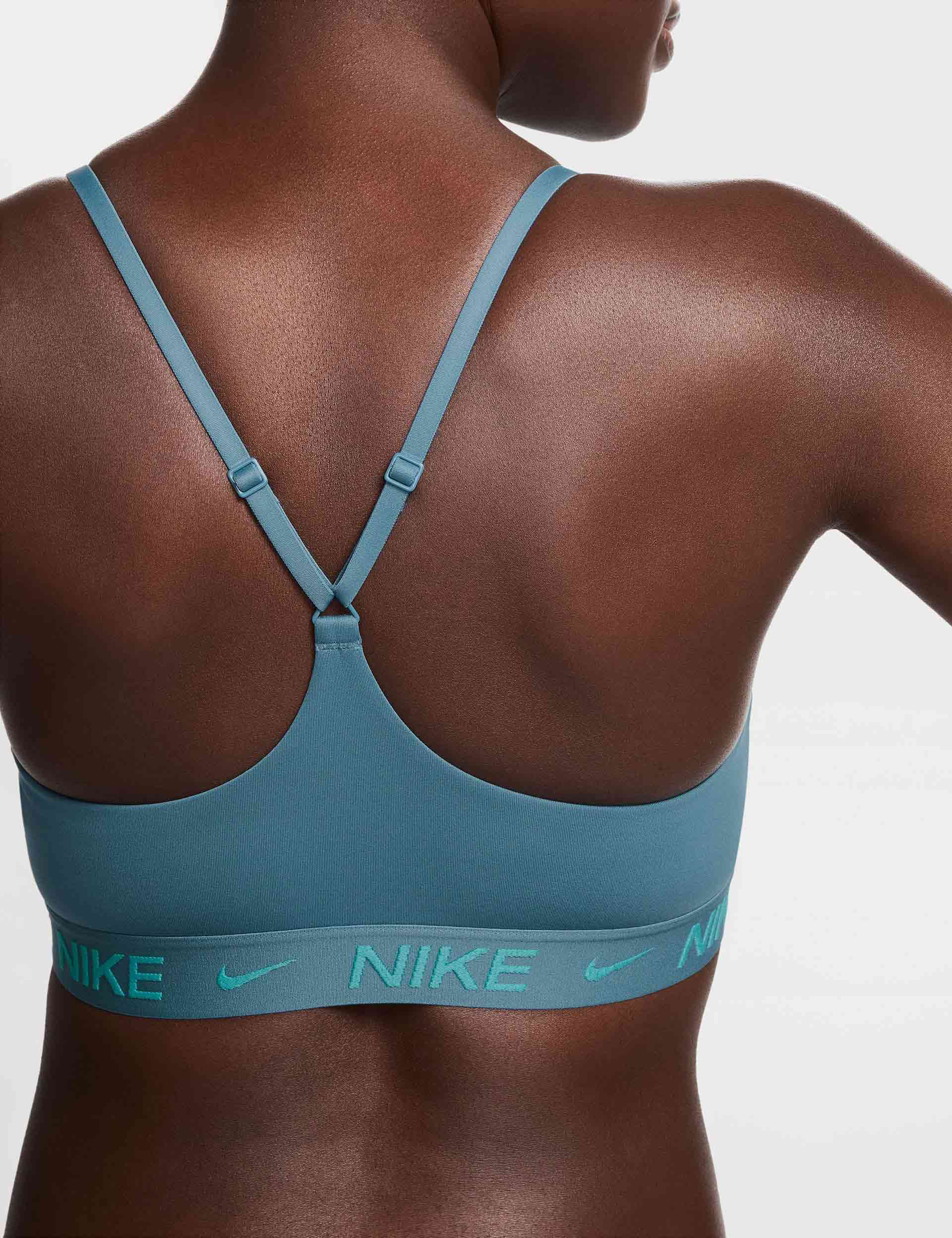 Indy Light Support Sports Bra for Women - Smokey Blue | Comfortable Yoga & Running Bra for Low Impact Workouts