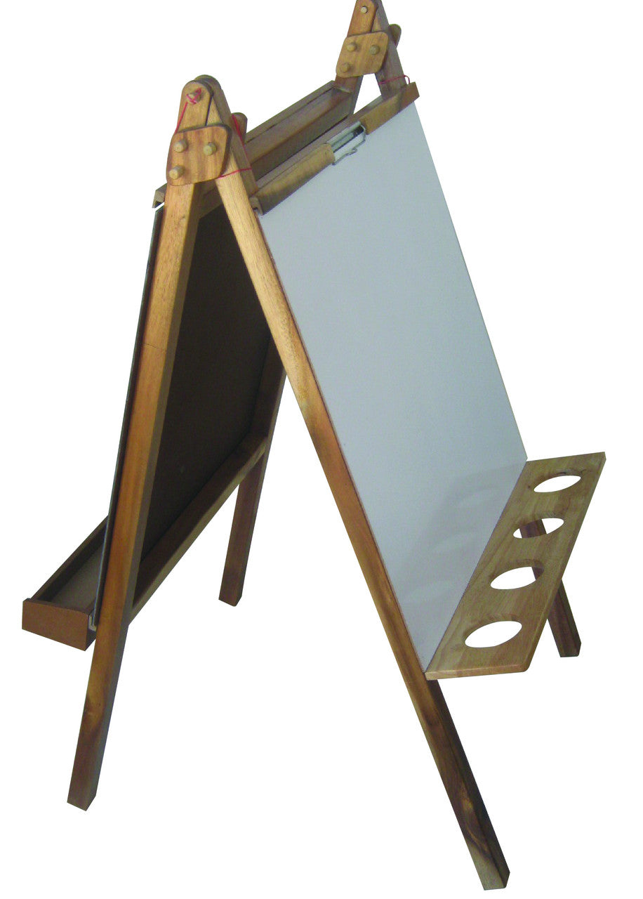 Deluxe Wooden Standing Easel - Adjustable Artist Drawing Board for Kids & Adults - Perfect for Painting, Sketching & Classroom Use