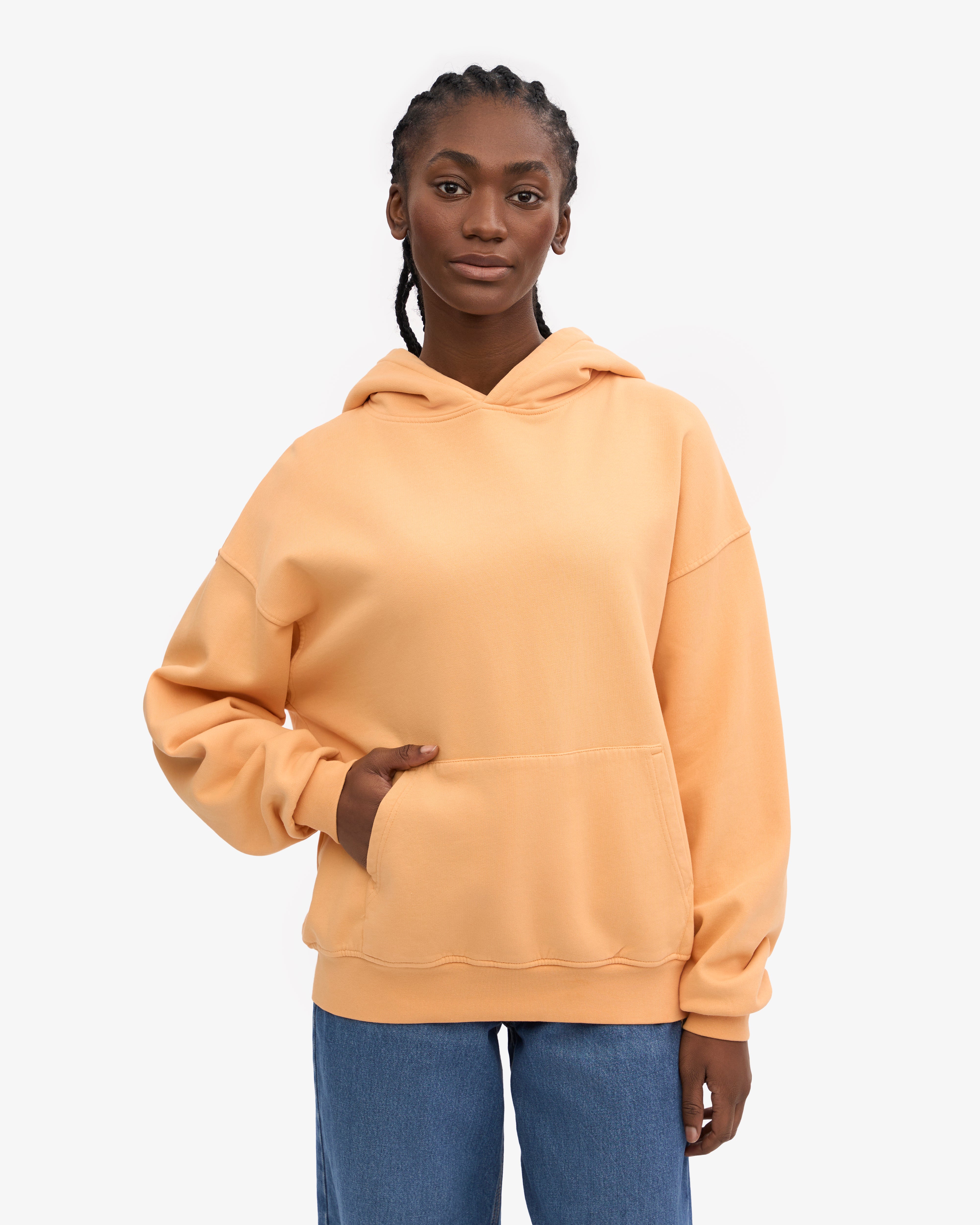 Organic Oversized Hoodie - Sandstone Orange | Soft & Cozy Pullover Sweatshirt for Men & Women | Perfect for Casual Wear, Lounge & Outdoor Activities