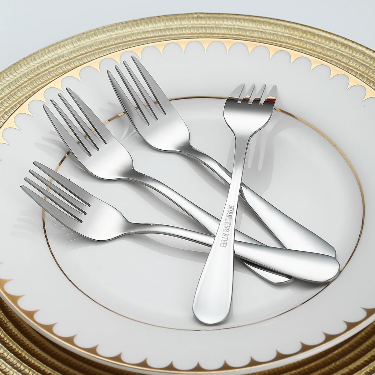 Evanda 12-Pack Stainless Steel Dessert Forks (5.62