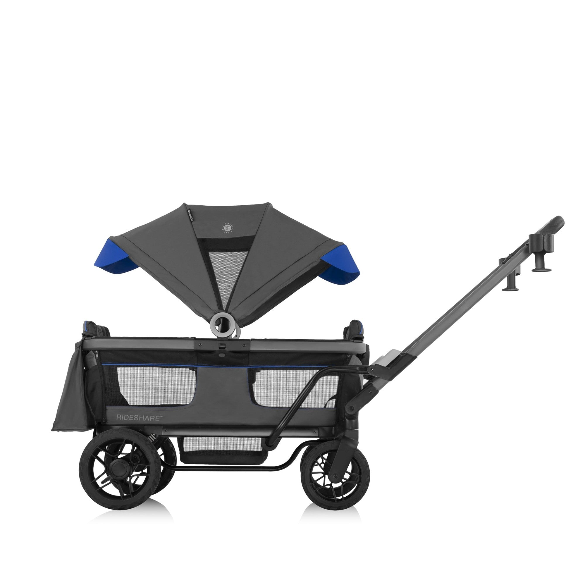 Evenflo Shyft Rideshare All-Terrain Stroller Wagon - Lightweight Foldable Baby Stroller with Canopy & Storage | Perfect for Park Outings, Beach Trips, and Family Adventures
