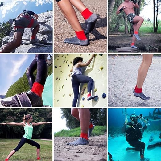 Konjoun Super Socks - Men's Barefoot Running Socks for Outdoor Activities & Grounding | Perfect for Trail Running, Hiking & Natural Wellness