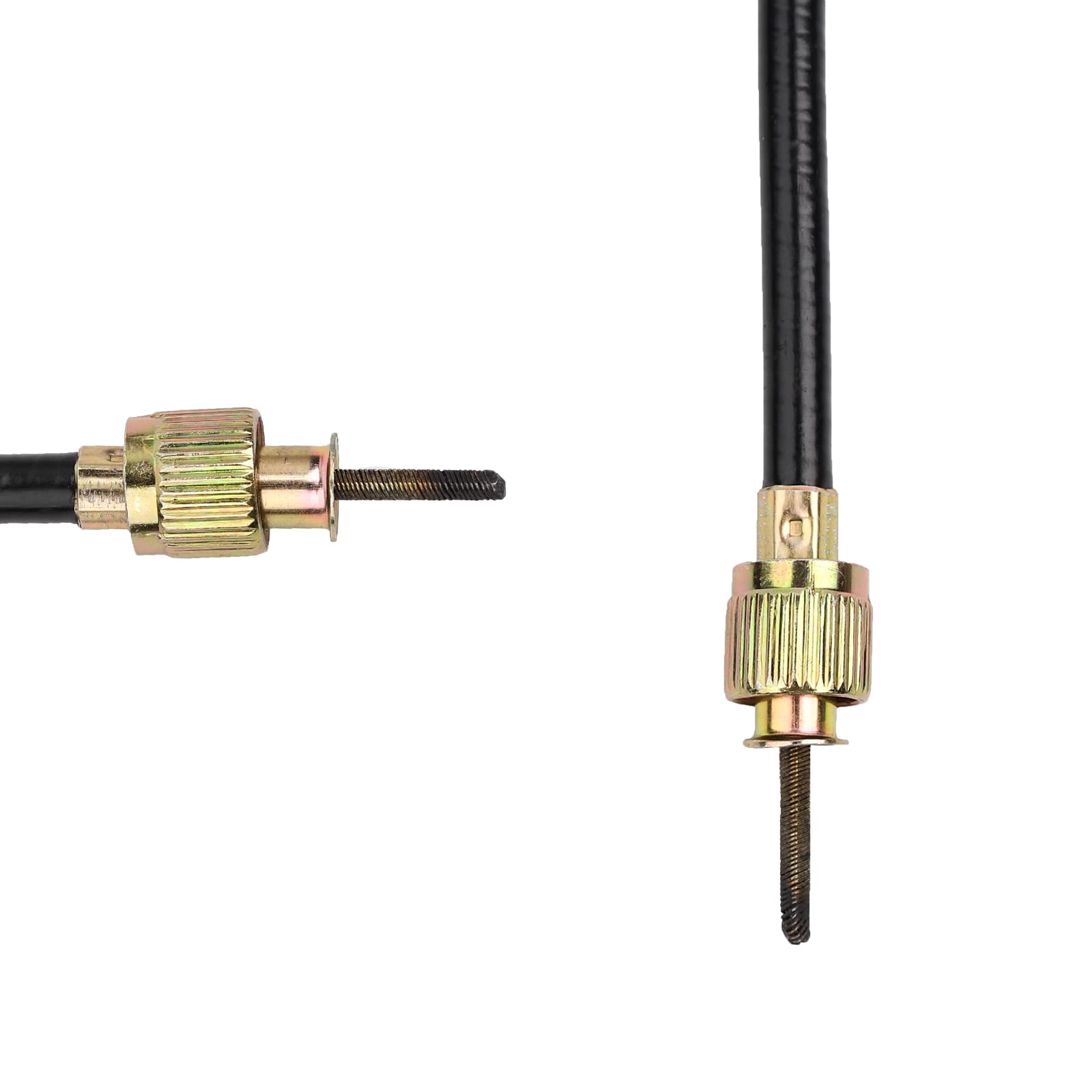 Minho Motorcycle Speedometer Drive Gear with Cable Kit - 12mm Axle Hole, A-95mm Speedometer Line - Compatible with Chinese GY6 Scooter & Mopeds - Perfect for Speedometer Repair & Maintenance