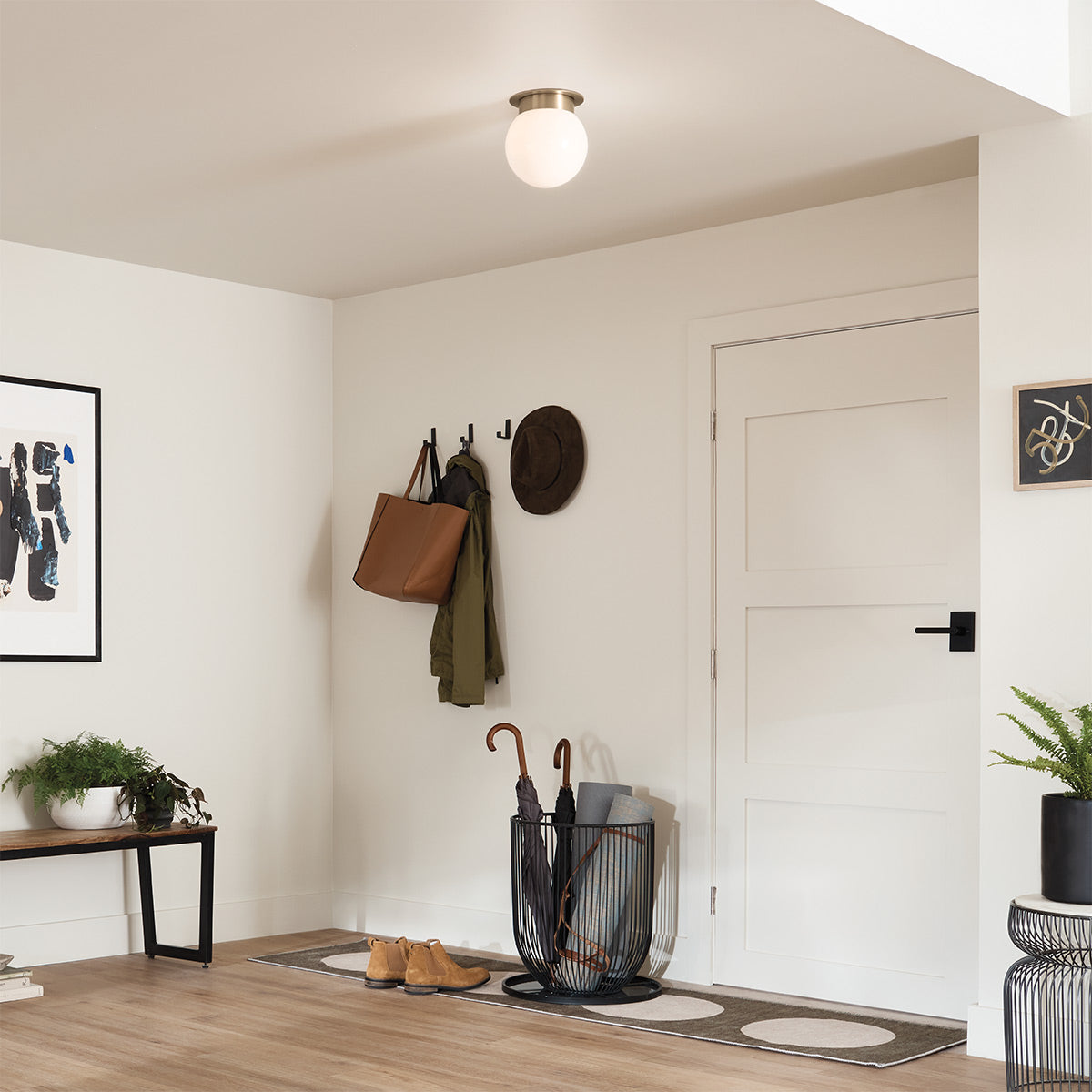 Albers Flush 1 Liter E27 Ceiling Light Fixture - Modern LED Lighting for Bedroom, Living Room & Hallway