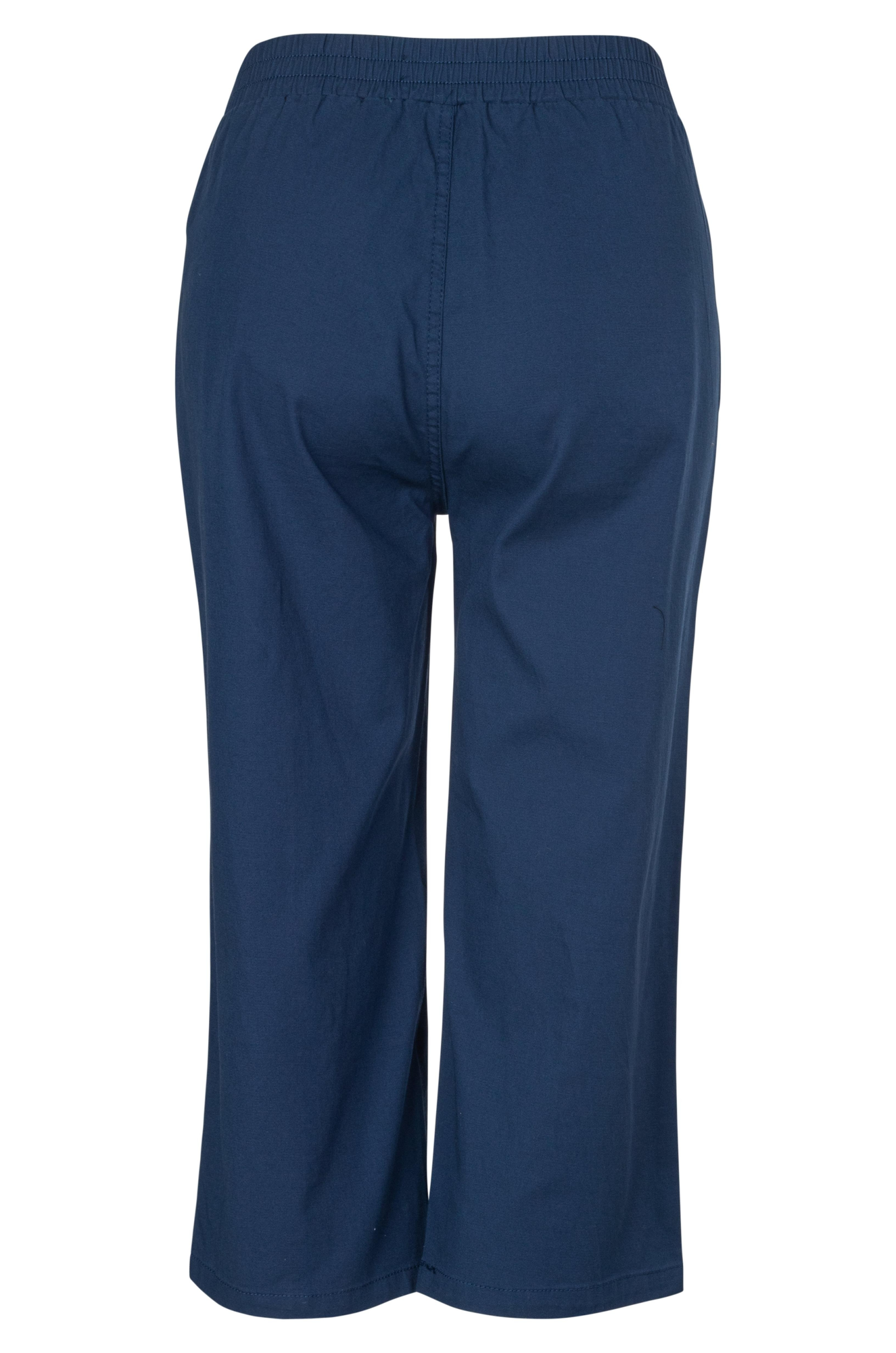 Stylish Pull-On Mid Calf Pants in Indigo Blue | Comfortable Stretch Fabric | Perfect for Work, Travel & Casual Wear (Style 6816A1)