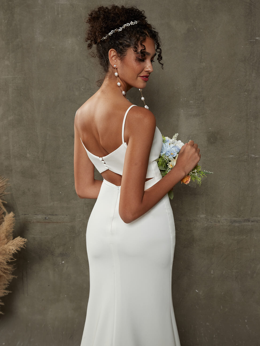 Elegant Diamond White Double FDY Sweetheart Mermaid Wedding Dress with Chapel Train - Perfect for Beach Weddings, Formal Ceremonies & Bridal Photoshoots