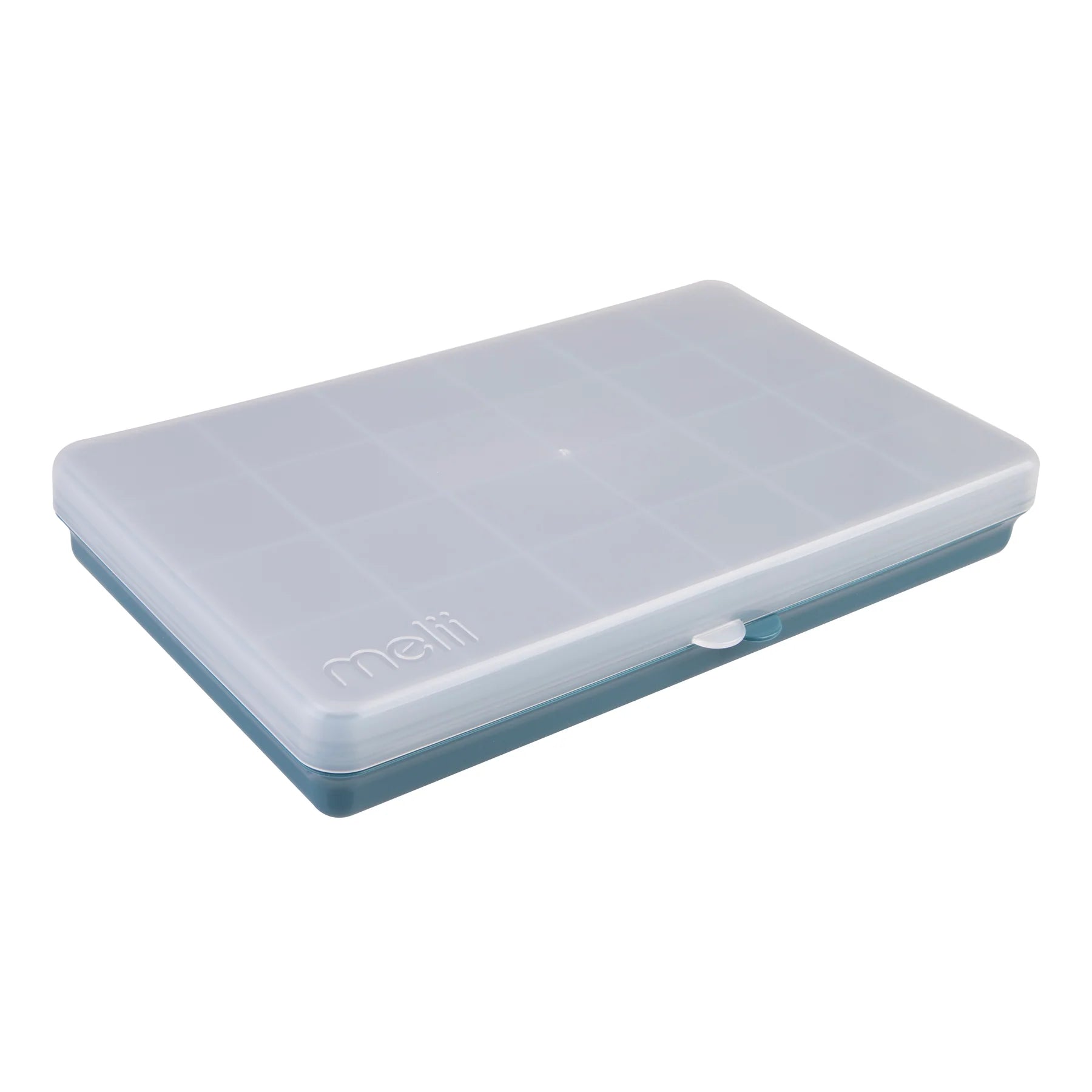 Melii Luxe Snackle Box XL - Premium Large Snack Storage Container with Lid, Airtight Blue Food Organizer for Parties, Picnics & Office Snacks | BPA-Free Plastic, Leakproof Design