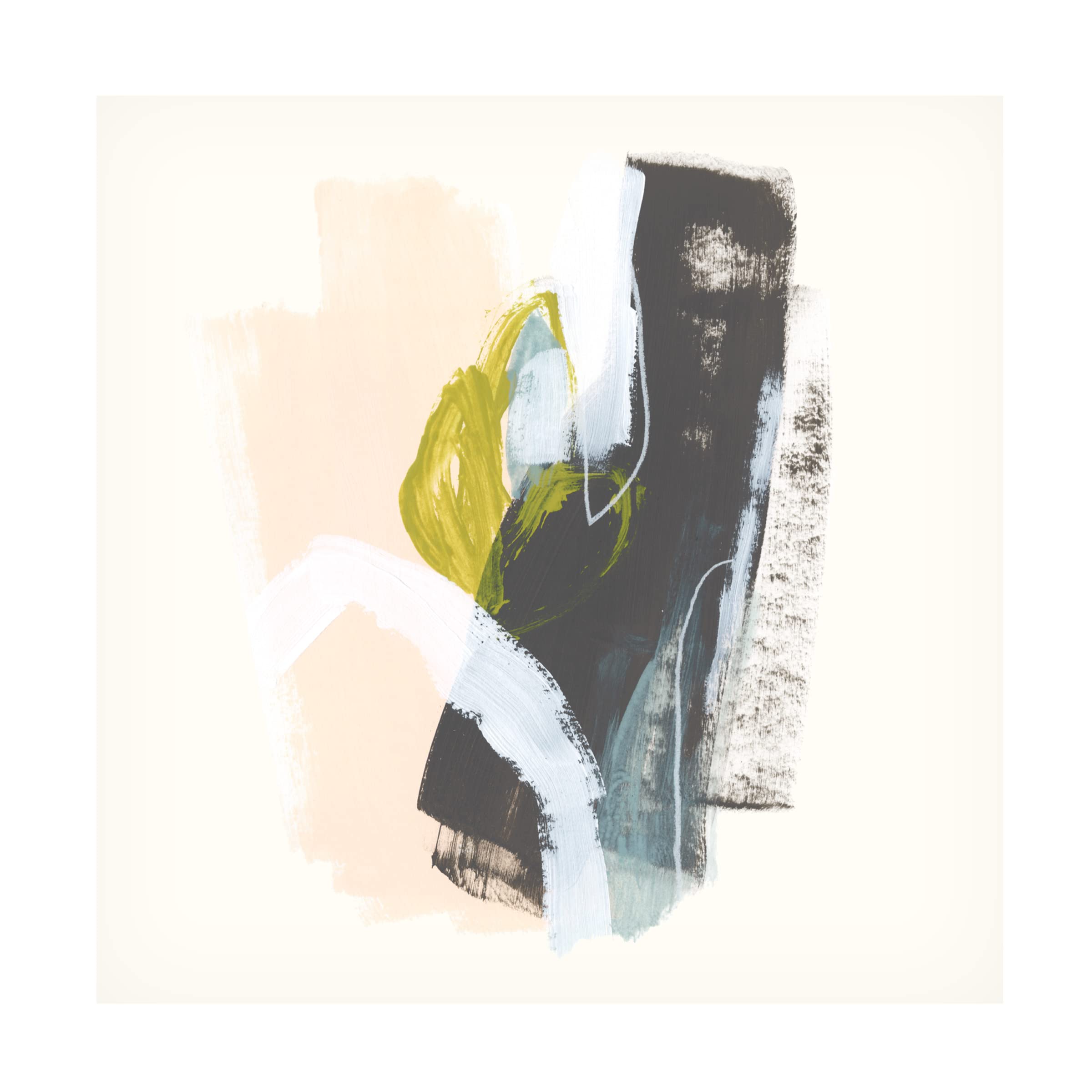 Trademark Fine Art 'Mixed Metaphor V' Canvas Wall Art Print by June Erica Vess - Modern Abstract Painting for Living Room, Bedroom & Office Decor