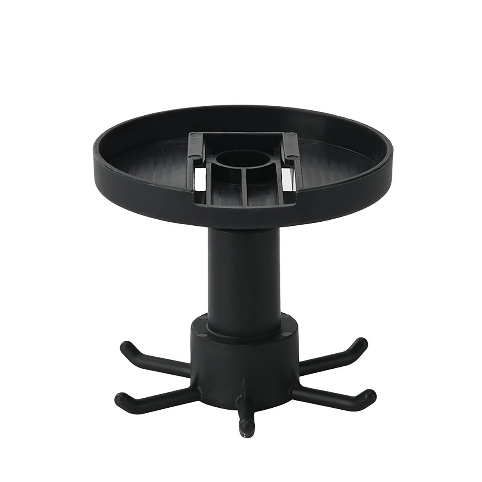 360° Rotating Under Cabinet Hook - Adhesive Kitchen Utensil Organizer for Knives, Towels & Cups (3/4 Inch, Black) - Perfect for Small Kitchen Storage & Space Saving Organization