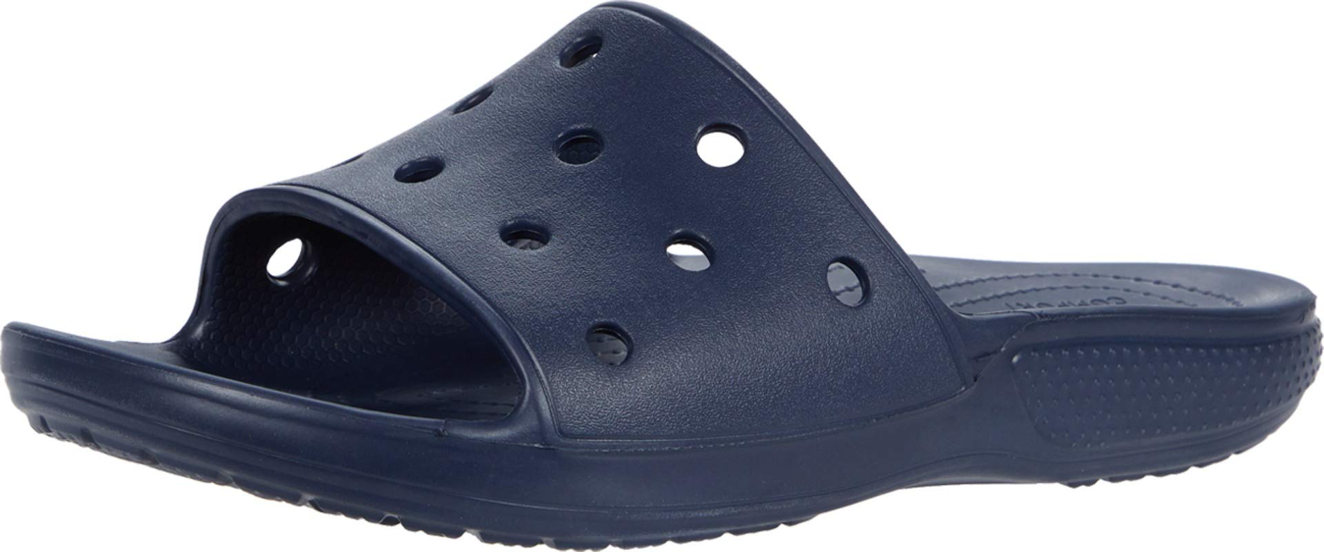Crocs Unisex-Adult Classic Slide Sandals - Comfortable Waterproof Slip-On Shoes for Men & Women - Perfect for Beach, Pool, and Indoor Use