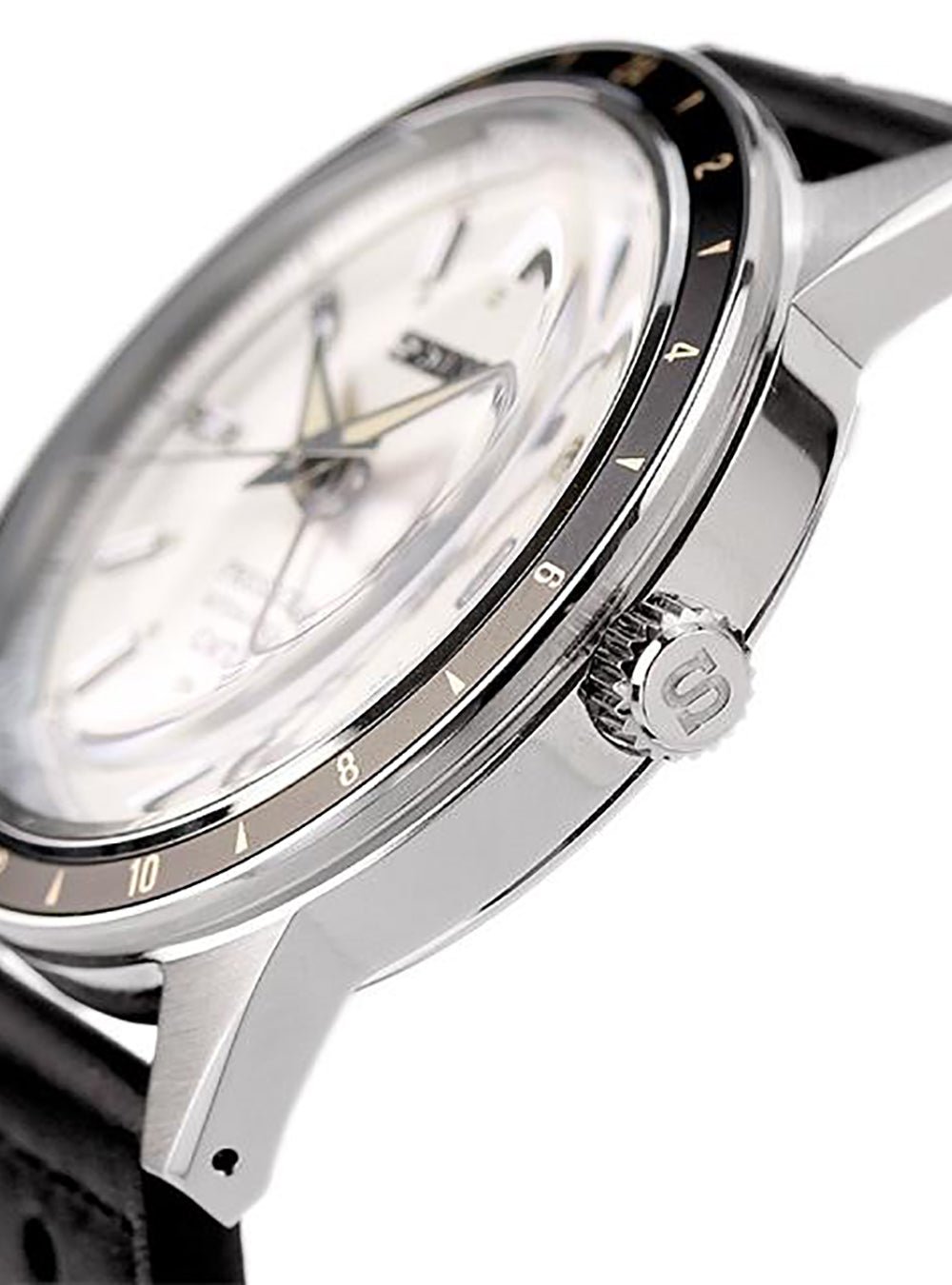 SEIKO PRESAGE Automatic GMT Watch SARY231 - Japanese Made JDM Timepiece for Men, Retro 60's Style - Perfect for Business, Travel & Luxury Collectors