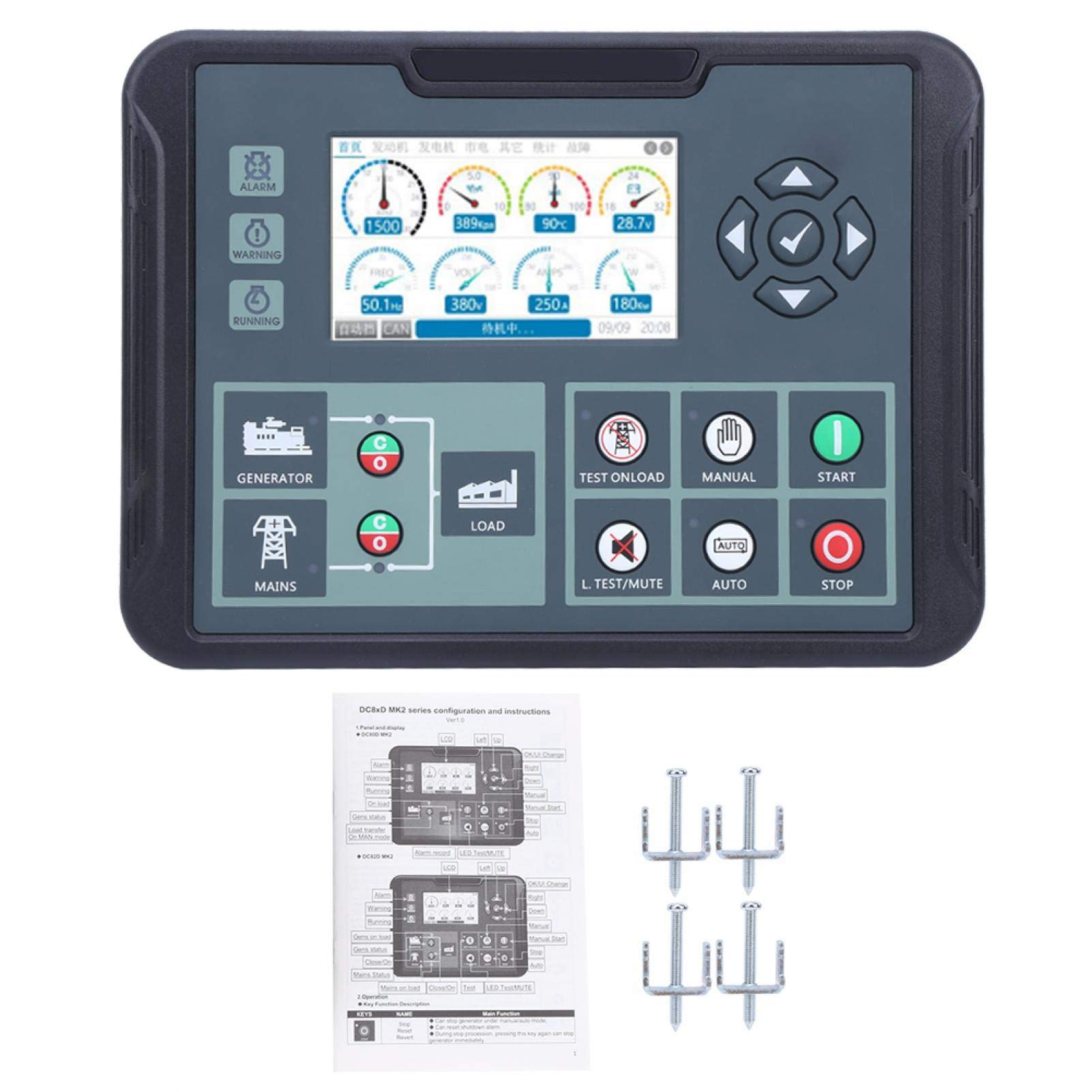 Genset Controller for Power Display & Protection - Home & Industrial Use