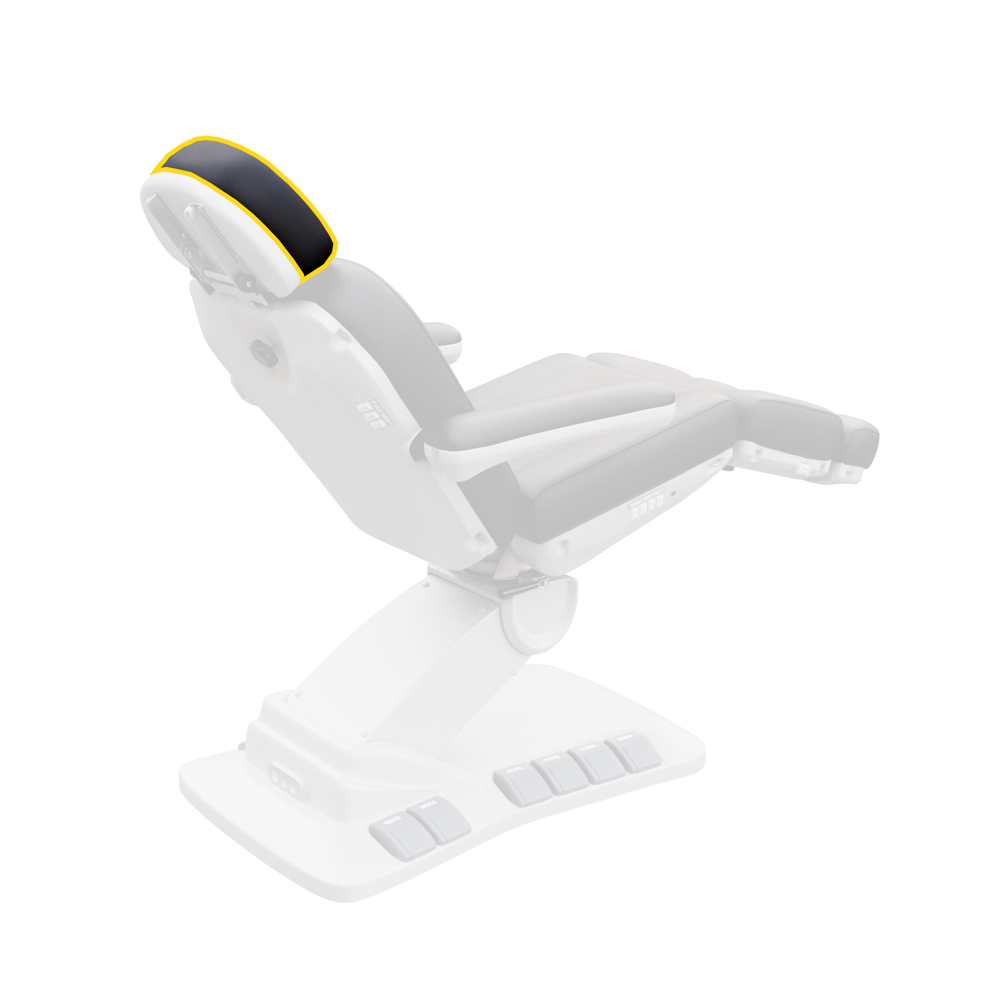 2246EB Treatment Chair Headrest Cushion - Ergonomic Support for Massage & Physical Therapy - Perfect for Chiropractic Clinics, Spas, and Home Use