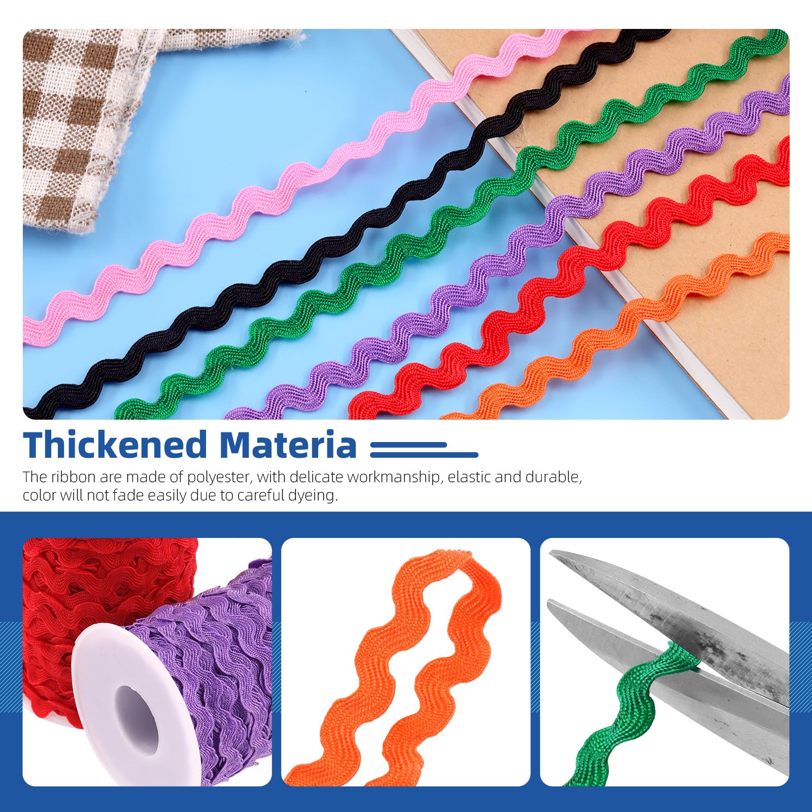 Glarks 1Pcs 27Yard/25M Pink Rick Rack Trim Ribbon - Wavy Sewing Fringe for DIY Crafts, Wedding Dresses, Bridal Decor, Party Supplies & Gift Wrapping - Perfect for Costume Design, Scrapbooking and Home Decoration