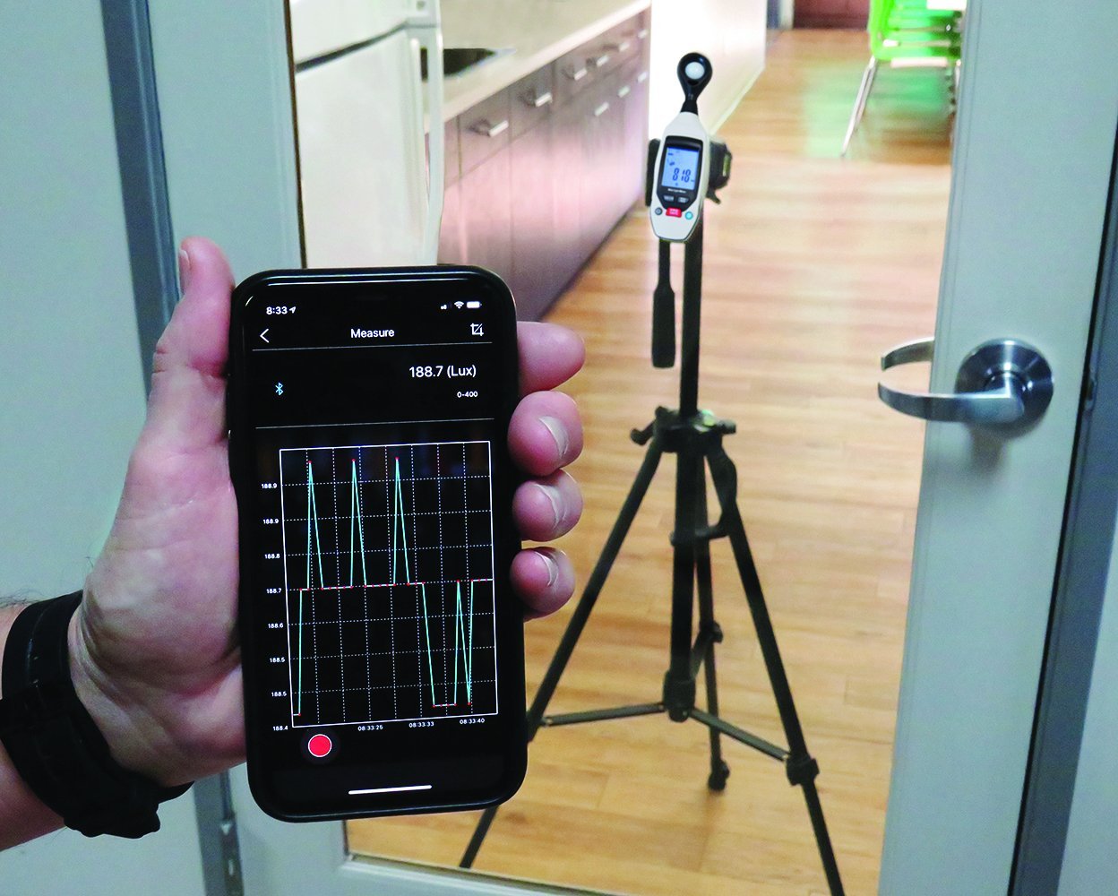 Digital Bluetooth Sound Level Meter - Portable Decibel Noise Meter with App Control for Home, Office, and Industrial Use