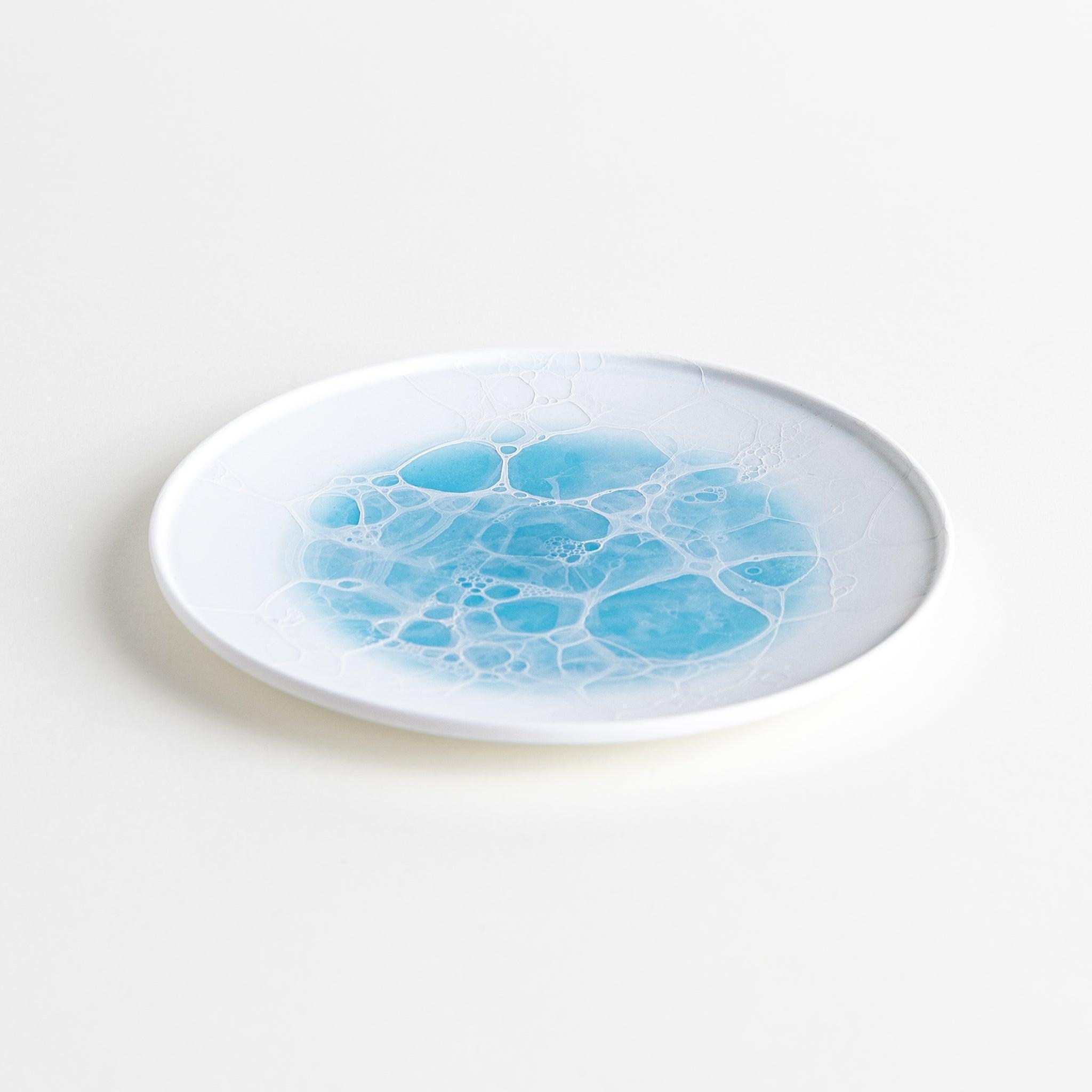 Bubble Dessert Plate Set - 6 Inch Ceramic Plates for Cakes, Pastries & Desserts - Elegant Serving Dishes for Parties, Tea Time & Home Decor