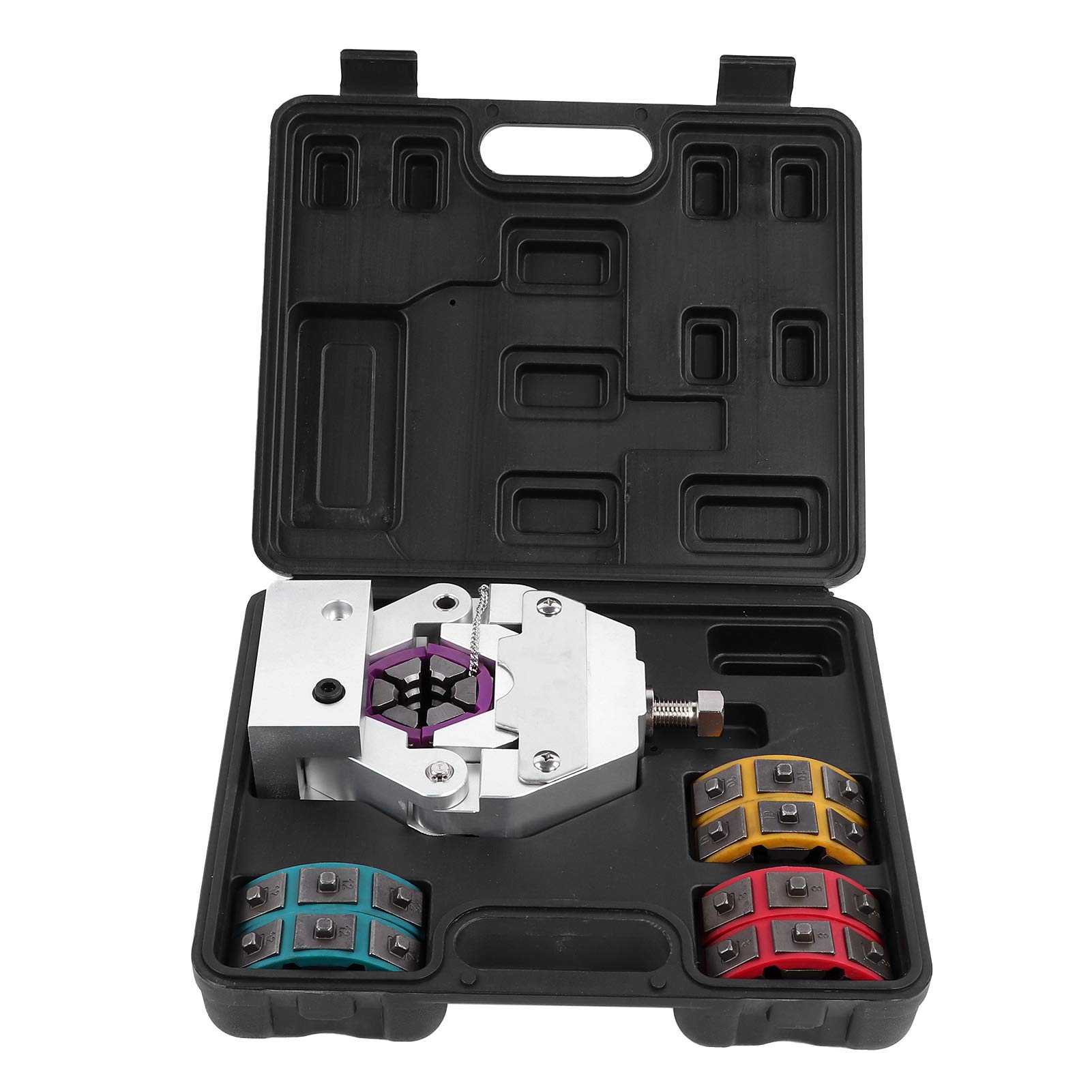 Portable Manual A/C Hose Crimper Kit with Dies - Professional Automotive Air Conditioning Repair Tools for HVAC System Maintenance & DIY Car AC Service