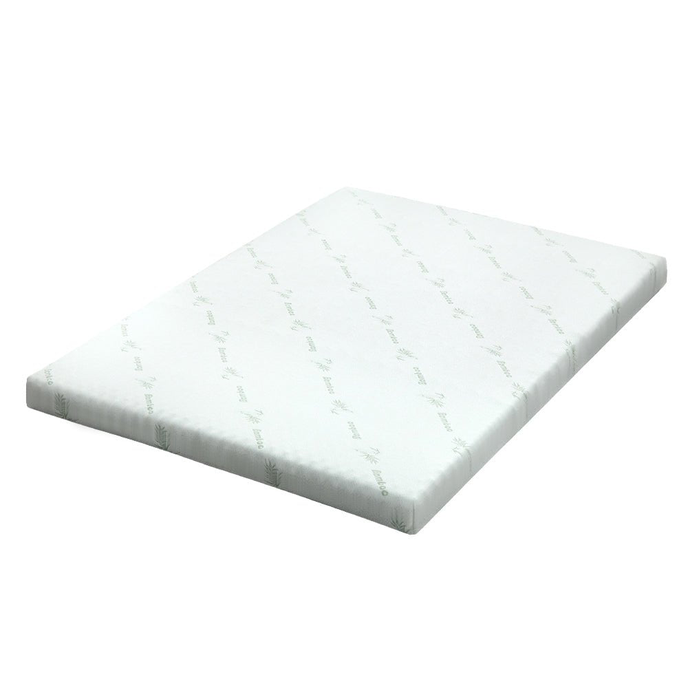 Cool Gel Memory Foam Mattress Topper with Bamboo Cover - 4 Inch Queen Size for Back Pain Relief & Pressure Relief - Breathable & Cooling Mattress Pad for Hot Sleepers - Perfect for Bedroom, Guest Room & Dorm Use