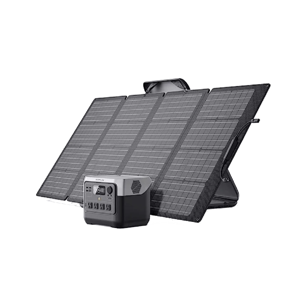 EcoFlow RIVER 2 Pro Portable Power Station with 110W Solar Panel | 768Wh Solar Generator for Camping, RV, Emergencies & Off-Grid Power