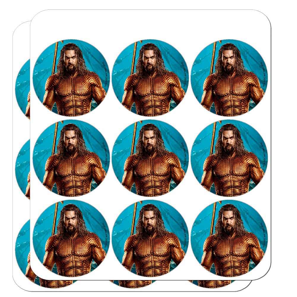 Aquaman Movie Jason Momoa Full Costume Stickers - Planner Calendar Scrapbooking Craft Supplies for DIY Projects & Fan Art