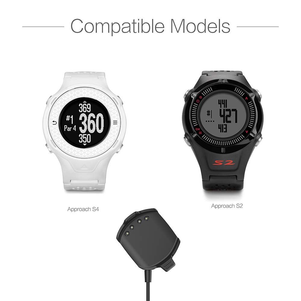 TUSITA Replacement Charger for Garmin Approach S2 & S4 Golf GPS Watch - Perfect for Golf Course Charging & Travel Accessories