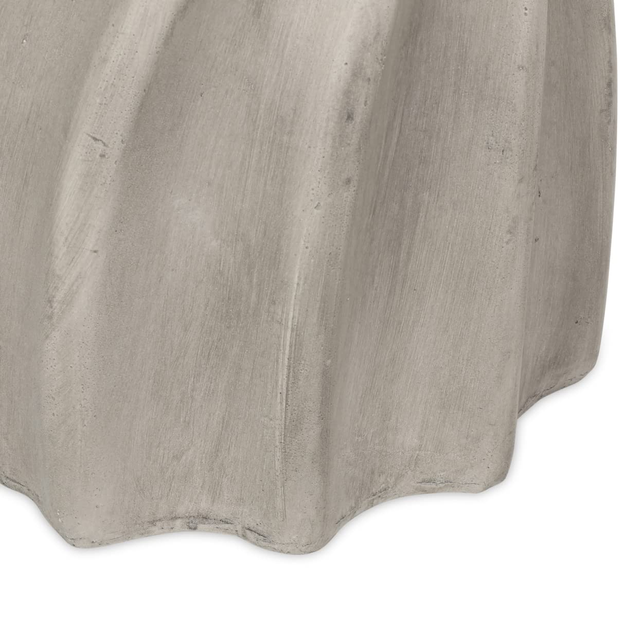 Christopher Knight Home Robin Outdoor Contemporary Lightweight Accent Side Table - Concrete Finish Patio Furniture for Poolside, Garden, or Balcony Decor