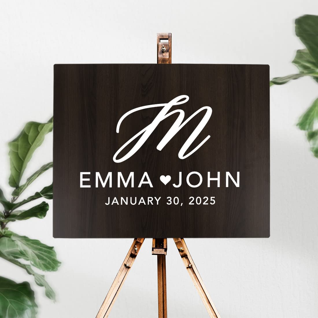Custom Wooden Welcome Sign for Wedding - 16