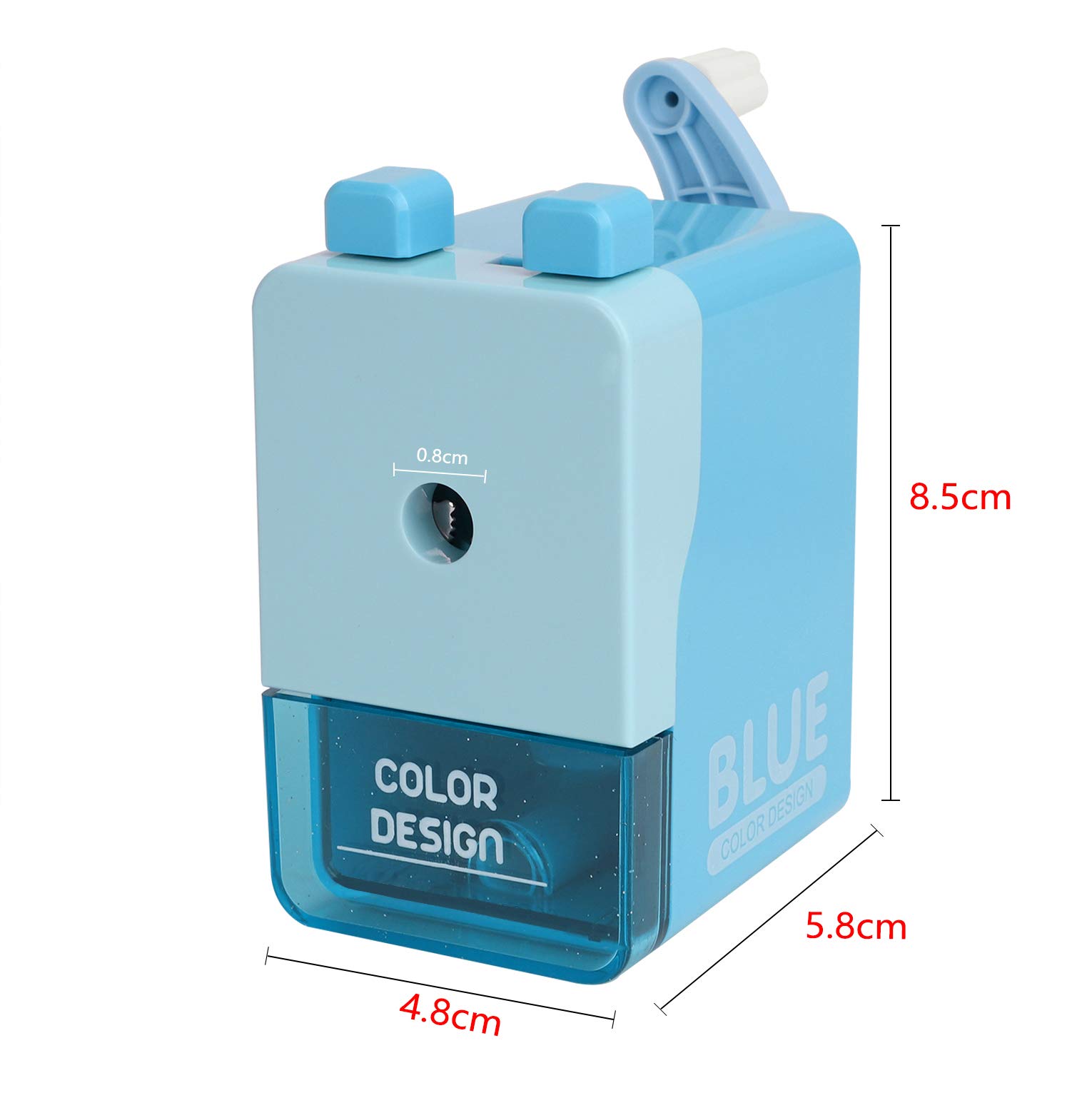 Premium Artist Pencil Sharpener - Manual Drawing Pencil Sharpener for Sketching & Art Projects | Ideal for School, Classroom, Office & Home Use | Durable Blue Design for Artists & Students