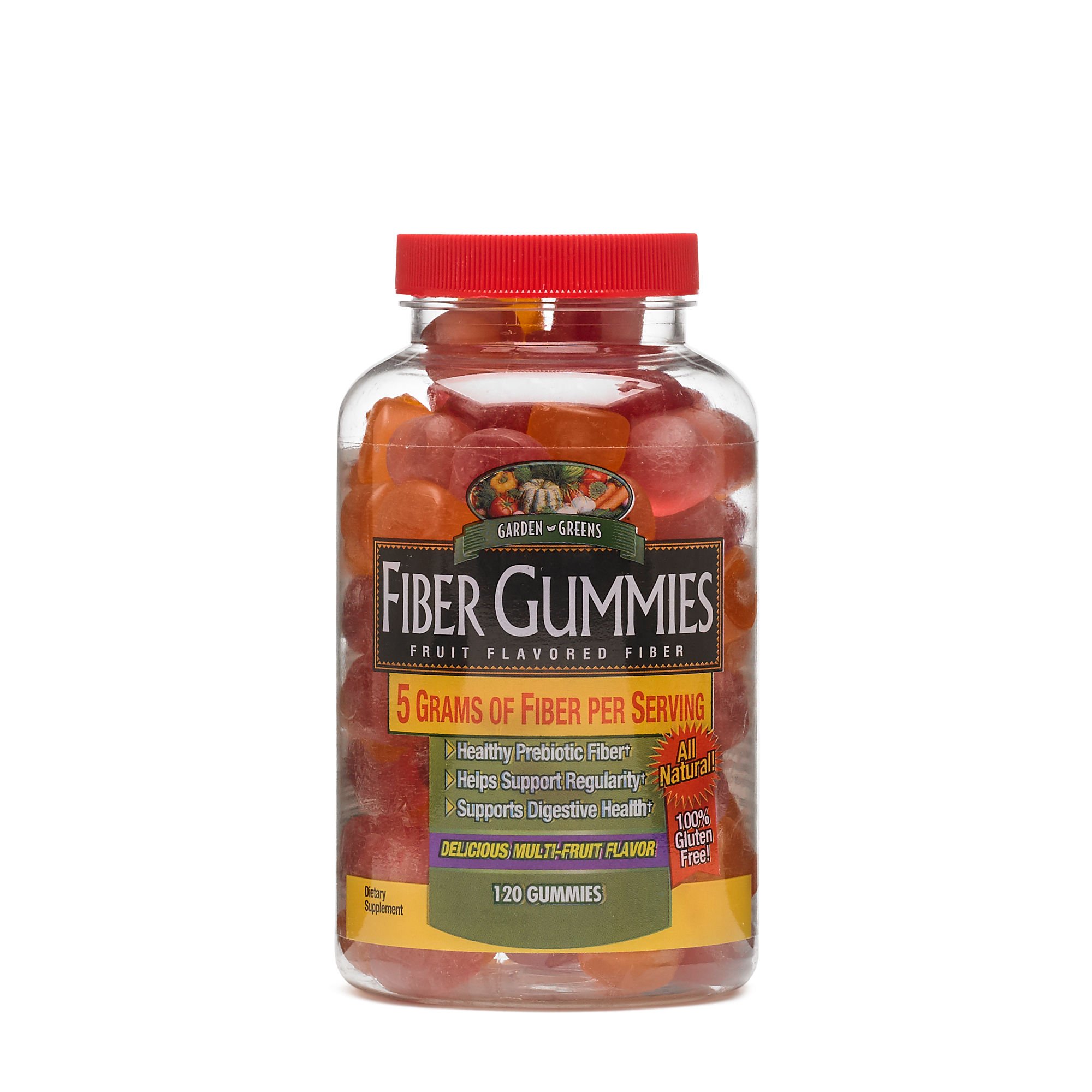 Probiotic Fiber Gummies for Digestive Health - 60ct, Multi-Fruit Flavor | Gut Health Support for Adults & Kids