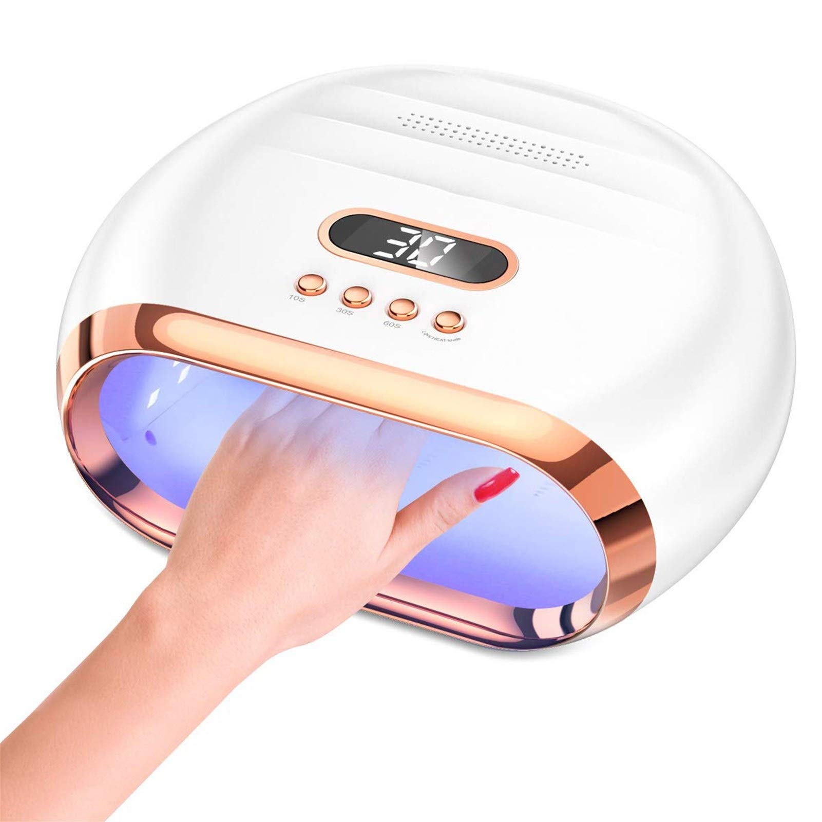 72W Professional UV LED Nail Dryer Lamp with 36 LEDs | 4 Timer Settings & Smart Sensor | Fast Curing for Gel Polish | Perfect for Home Nail Care & Salon Use