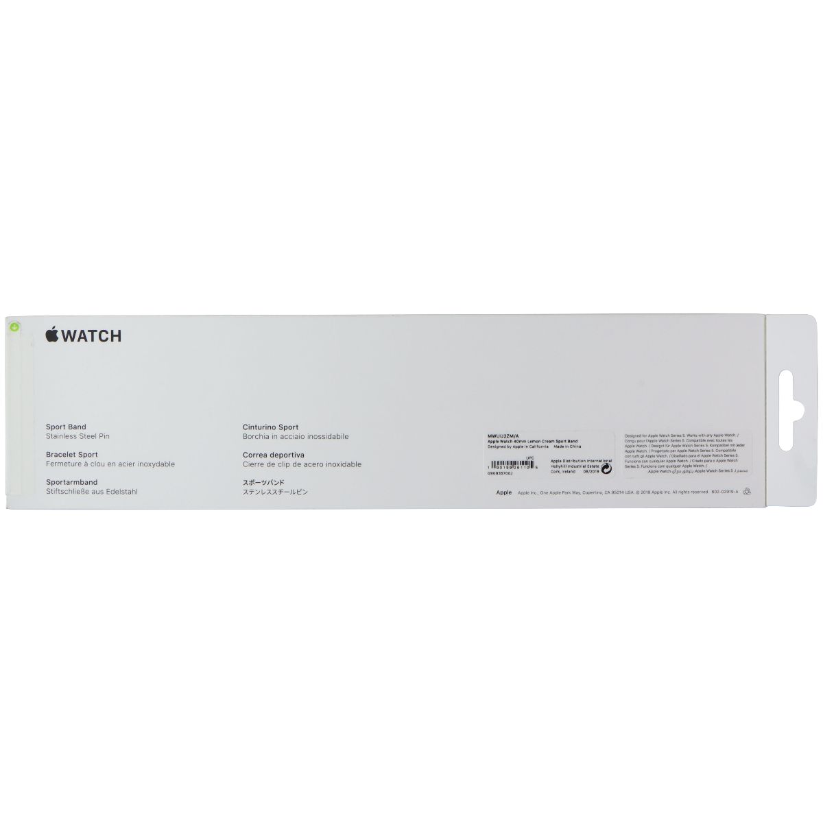 Apple Watch Sport Band 40mm - Compatible with 38mm/40mm/41mm Apple Watch - Lemon Cream Color - Full Set - Perfect for Workouts, Running & Everyday Wear