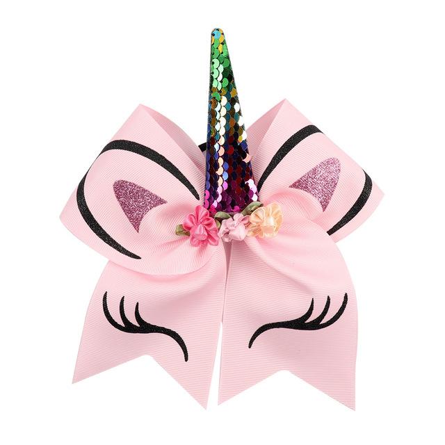 Unicorn Magic Deluxe Hair Bow for Girls - Sparkly Glitter Hair Accessories for Parties, Weddings & Special Occasions