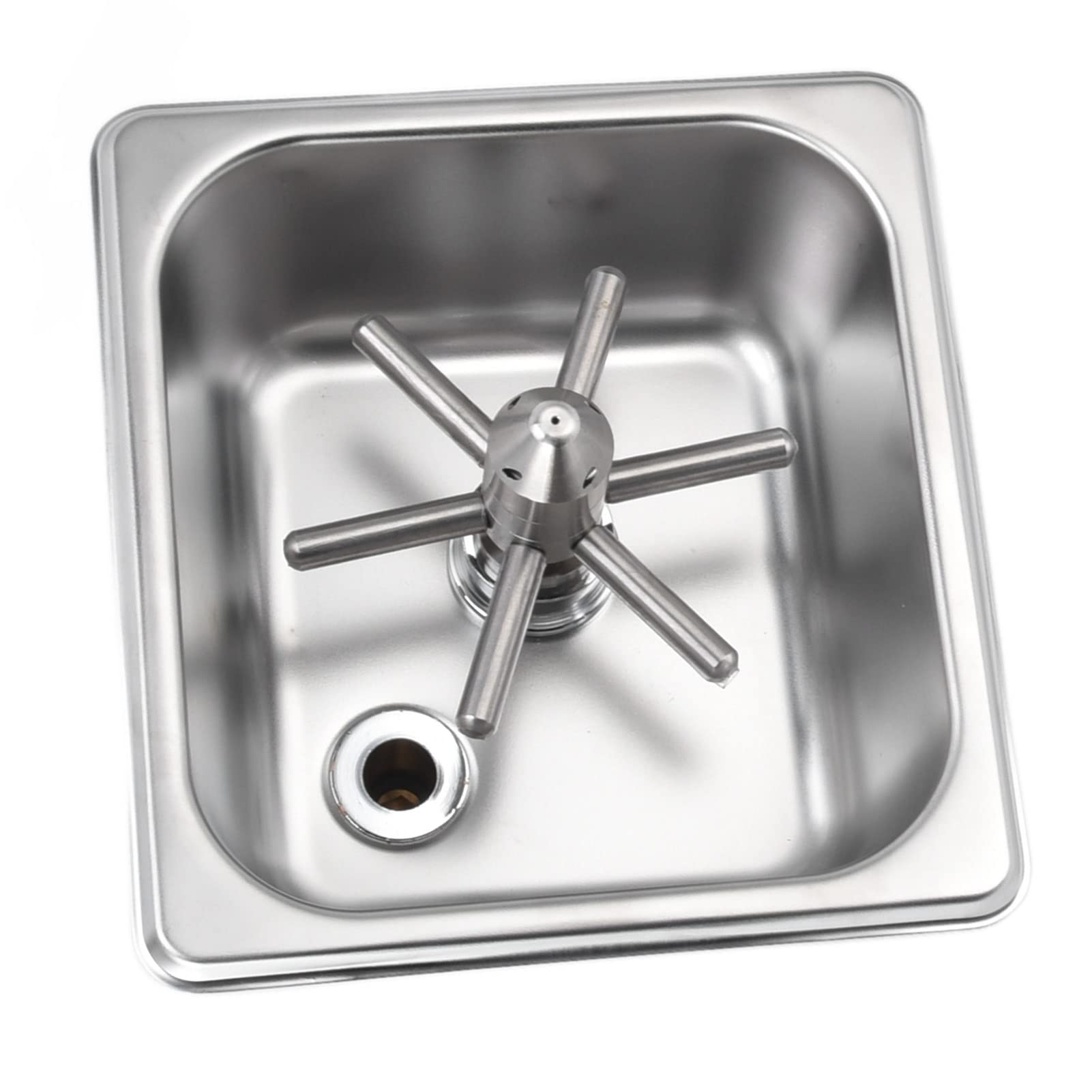 Premium Stainless Steel Glass Cup Washer & Rinser for Bar - Professional Drinkware Cleaning Tool for Cocktail Glasses, Beer Mugs & Wine Glasses (Perfect for Home Bars, Restaurants & Commercial Use)