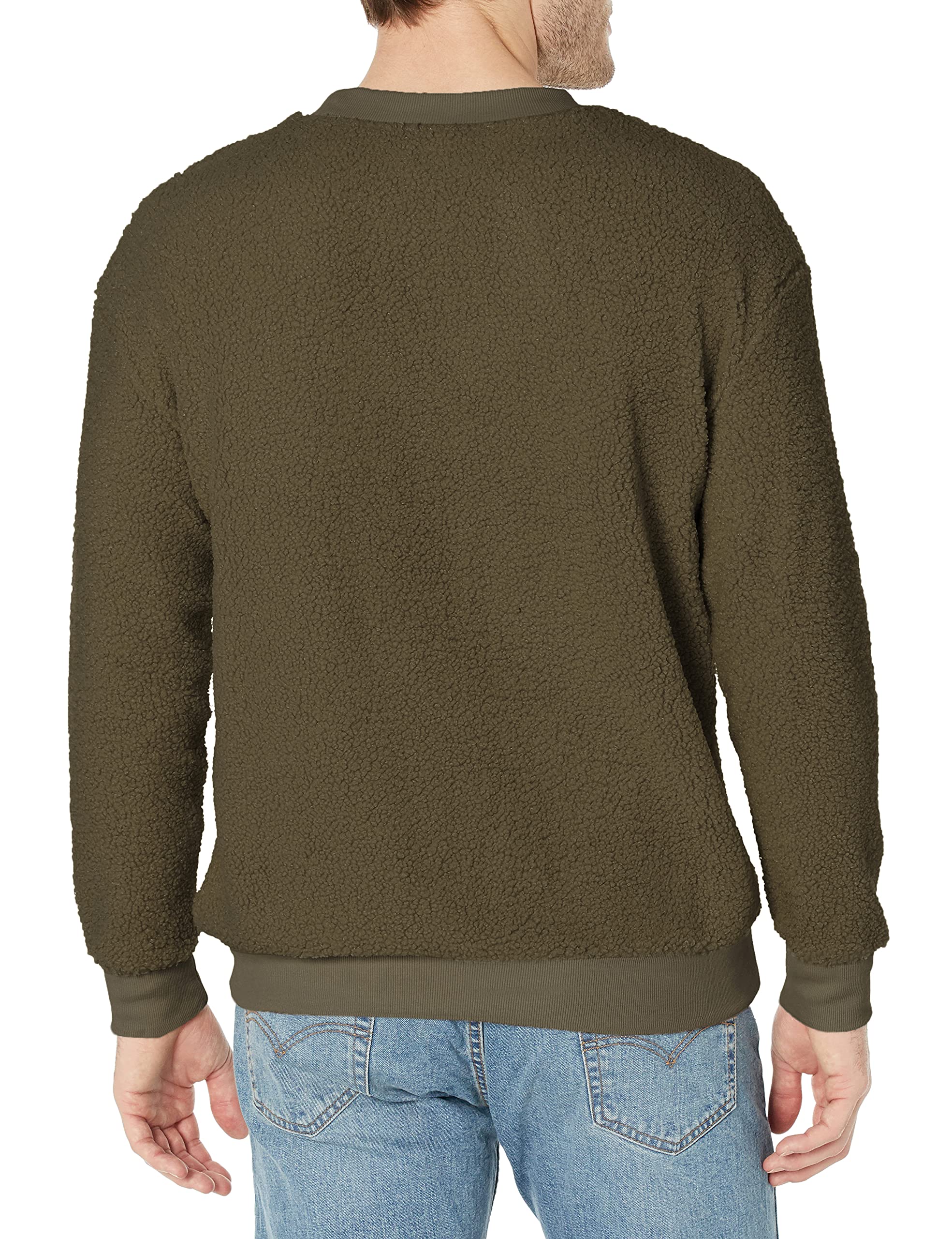 Charles River Apparel Women's Oversized Sherpa Crew Sweatshirt - Cozy Fleece Pullover for Winter, Casual Loungewear & Outdoor Activities