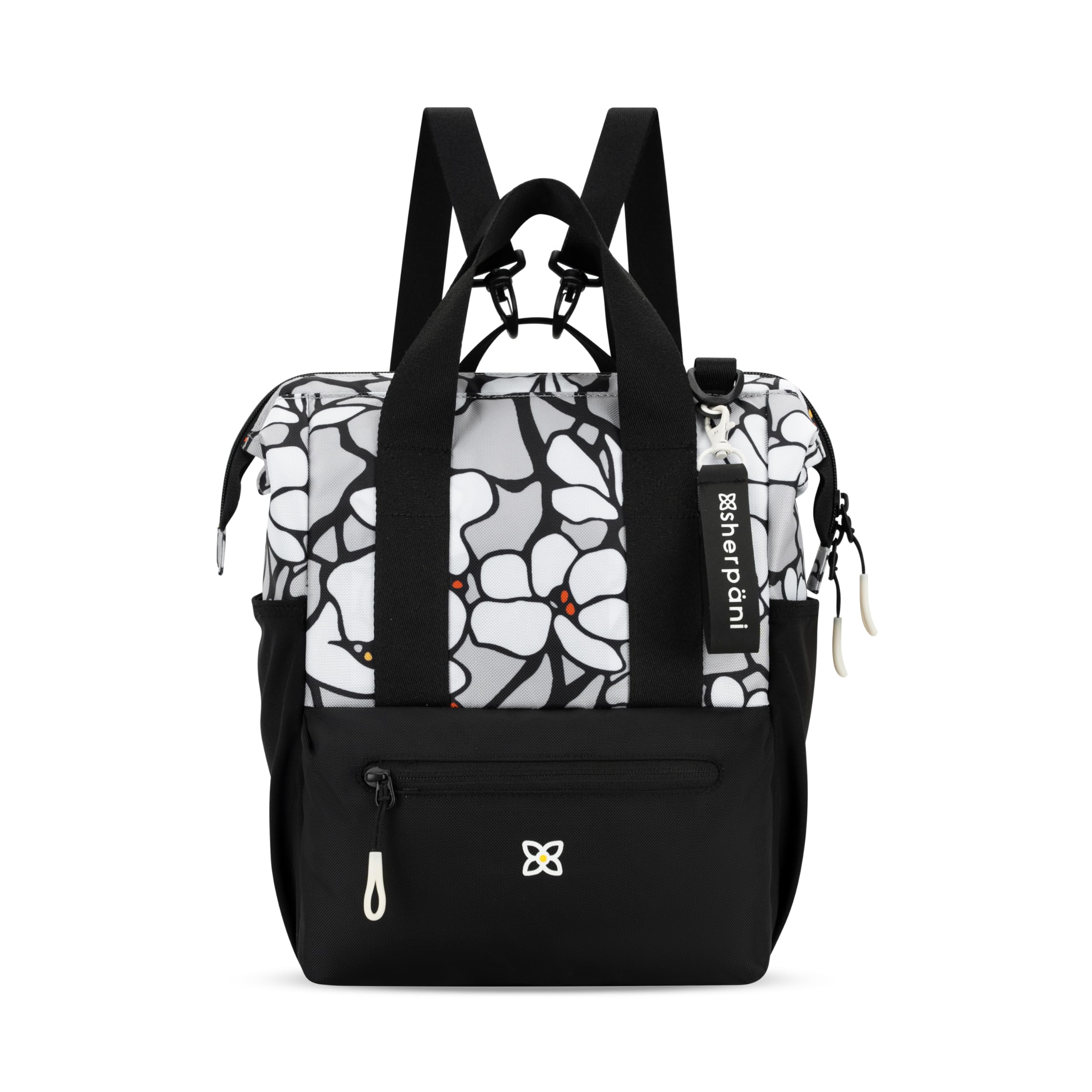 Sherpani Dispatch Convertible Backpack Tote for Women - Travel Laptop Backpack & Crossbody Bag, Fits 14 Inch Laptop (Magnolia) - Perfect for Work Commute, College Campus & Weekend Getaways