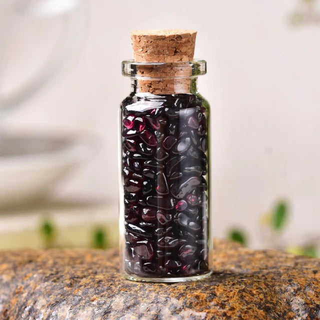 Fairy Crystals Mini Flask - Elegant Portable Glass Bottle for Essential Oils, Perfume & Liquids | Perfect for Travel, Gifts & DIY Beauty Products