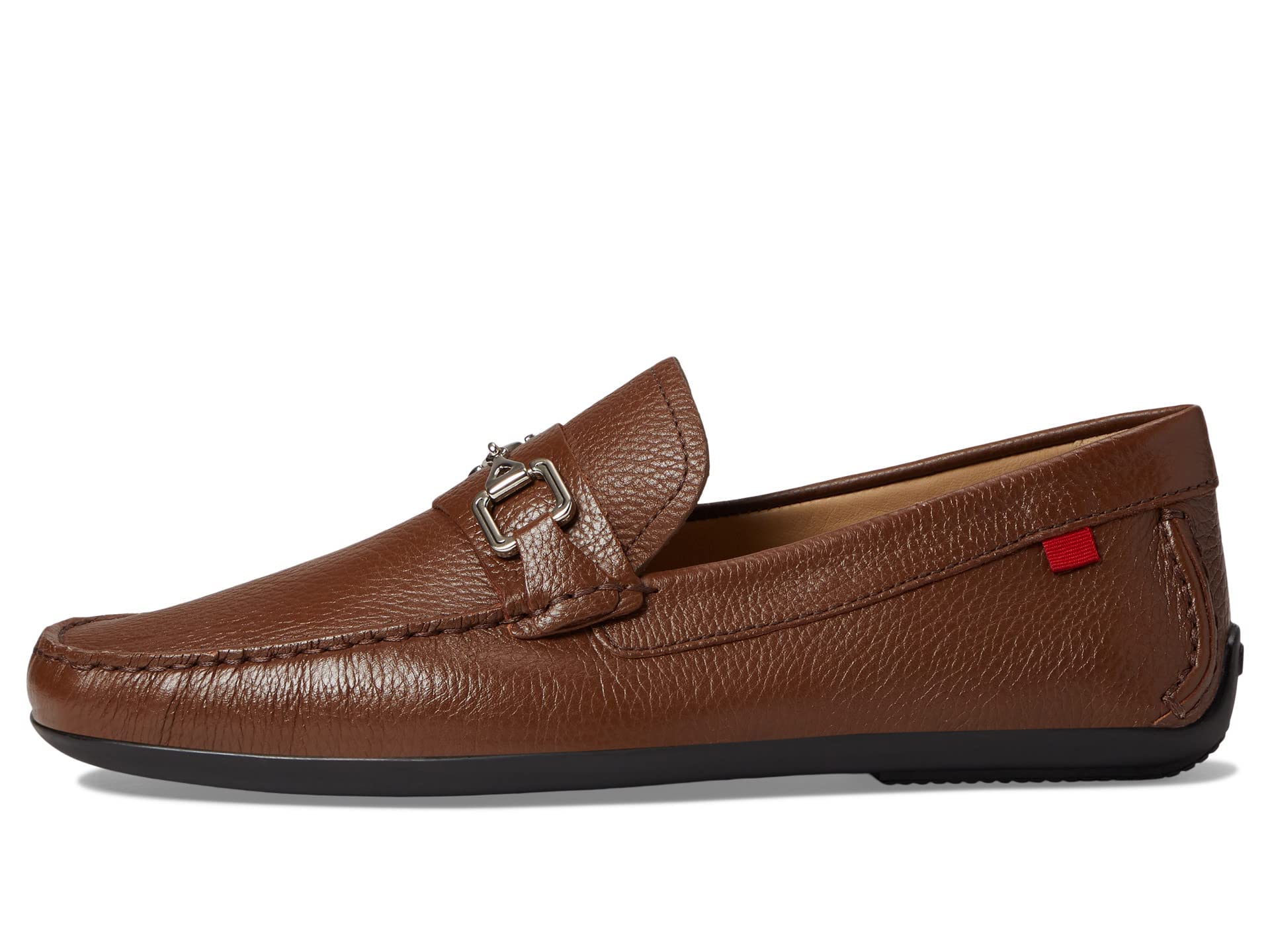 Men's Genuine Leather Driving Moccasins - Comfortable Slip-On Loafers with Buckle Detail | Classic Wall Street Style | Breathable for All-Day Wear | Perfect for Business Casual, Office & Driving