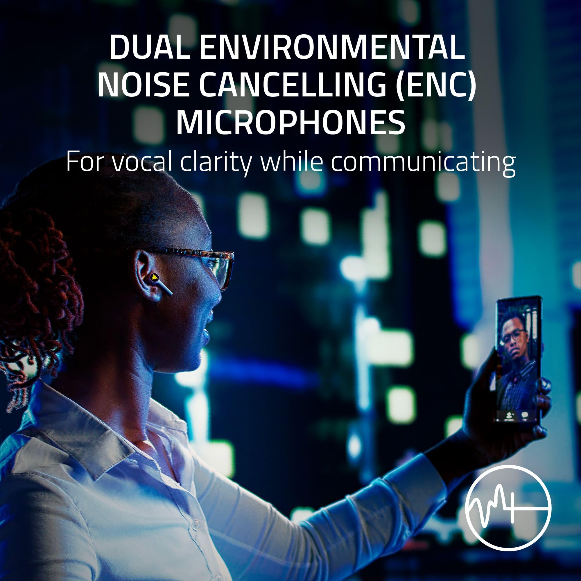 Razer Hammerhead HyperSpeed Wireless Gaming Earbuds for Meta Quest 2 & 3 VR - 2.4Ghz USB-C & Bluetooth 5.2 - Multi-Platform ANC Headphones with 30H Battery - Comfort Fit White Earbuds - Perfect for VR Gaming, Mobile Gaming & Travel