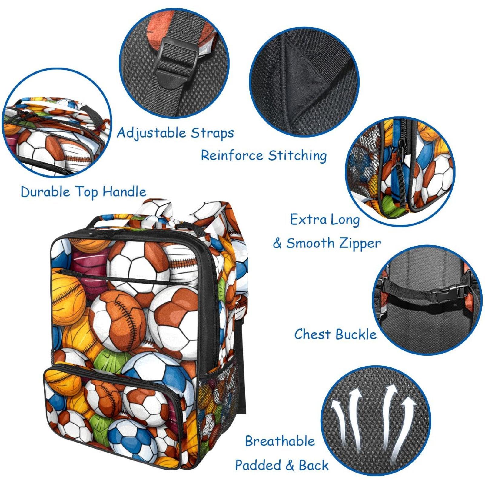 Best Travel Backpack for Men & Women - Durable Sports Backpack for Basketball, Football, Volleyball | Perfect for Gym, School, Hiking & Outdoor Adventures