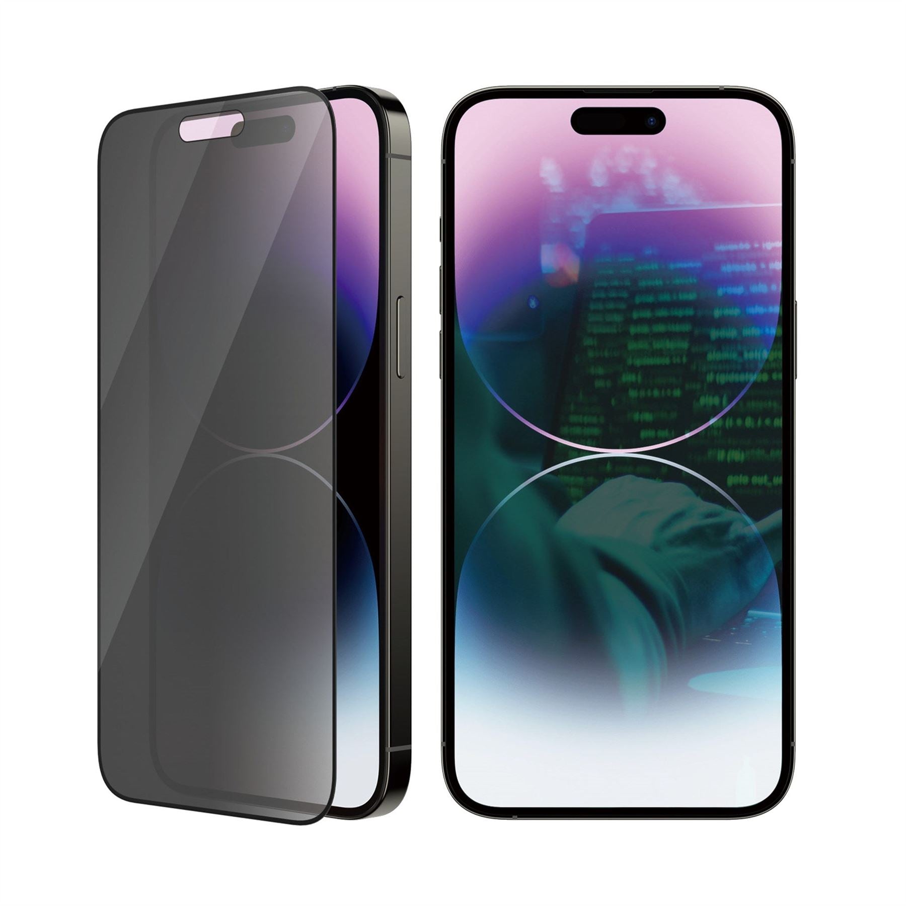 Panzer Glass Ultra Wide Fit Privacy Screen Protector for iPhone 14 Pro Max (6.7 Inch) - Anti-Spy Tempered Glass - P2786 - Perfect for Office, Banking & Secure Mobile Use